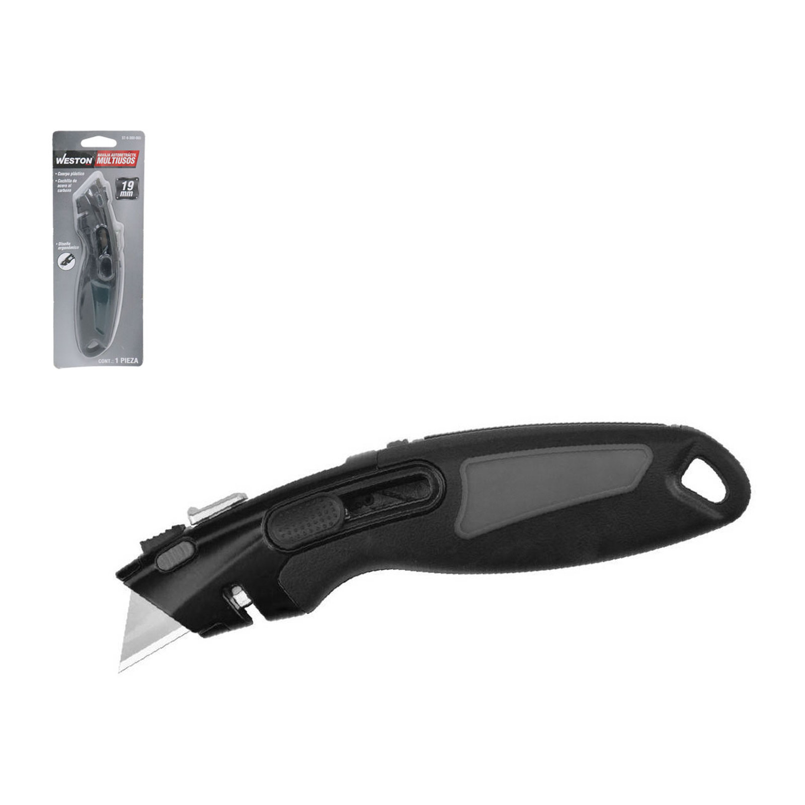 Navaja Autoretráctil Multiusos 19 mm Weston