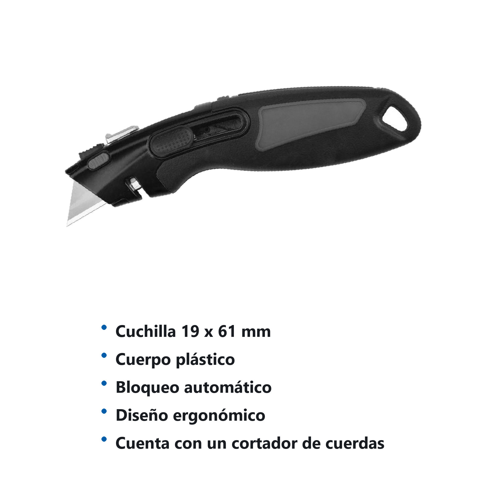 NAVAJA AUTORETRACTIL MULTIUSOS 19MM - Imagen 4