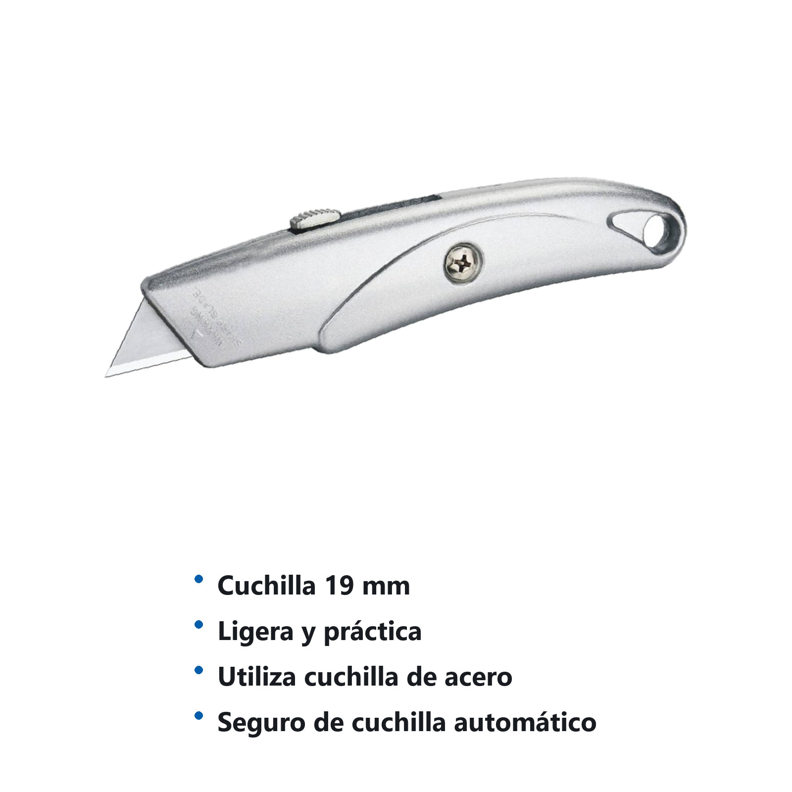 NAVAJA DE ALUMINIO CUCHILLA 19MM - Imagen 3
