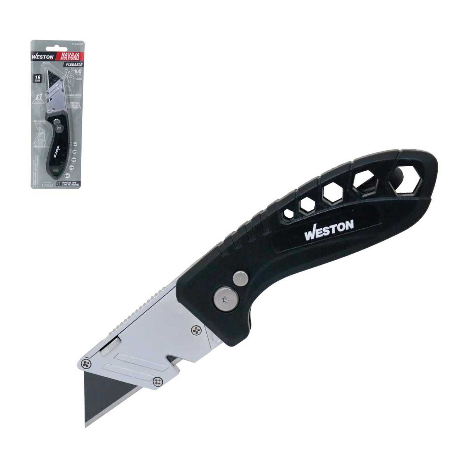 NAVAJA MULTIUSOS PLEGABLE 19X60MM