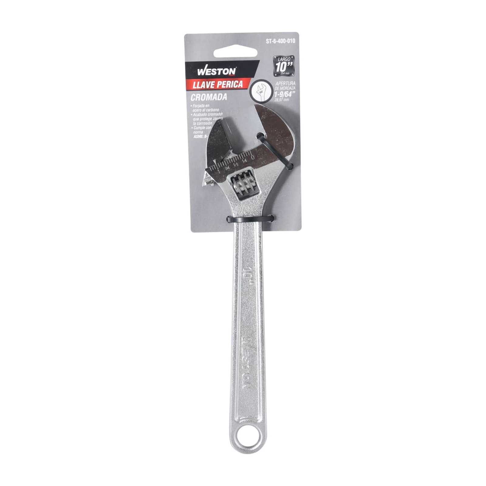 LLAVE PERICA CROMADS 10" (Caja c/6 pzs - Precio x Pieza) - Imagen 4