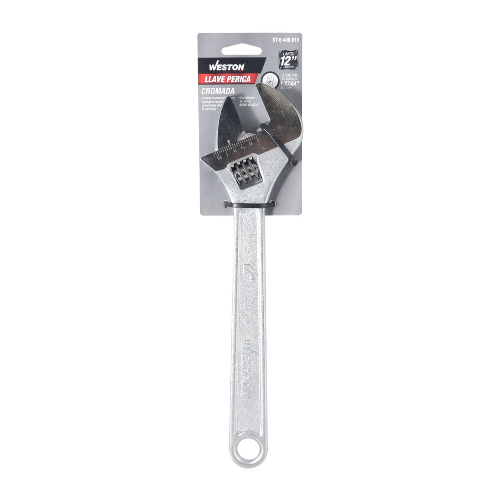 LLAVE PERICA CROMADA 12" (Caja c/6 pzs - Precio x Pieza) - Imagen 4