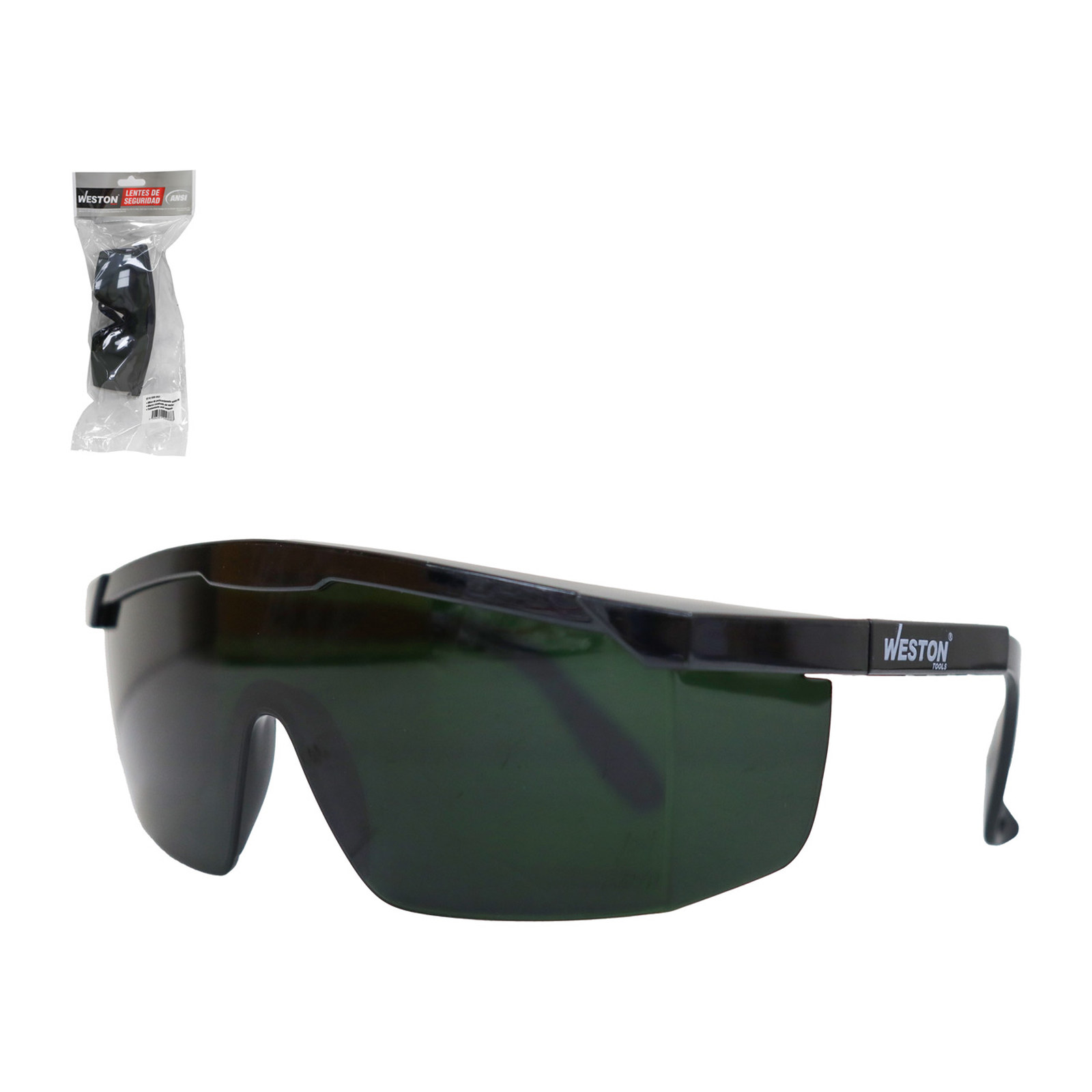 Lente de Seguridad Sargento Armazón Negro Sombra 5 Weston