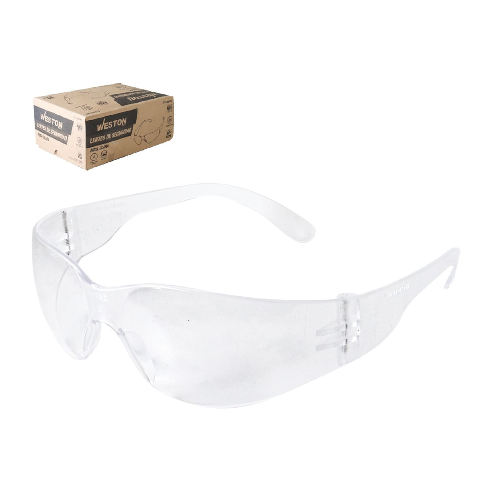 Lente de Policarbonato Mica Clara ANSI Weston (Caja de 12 piezas)