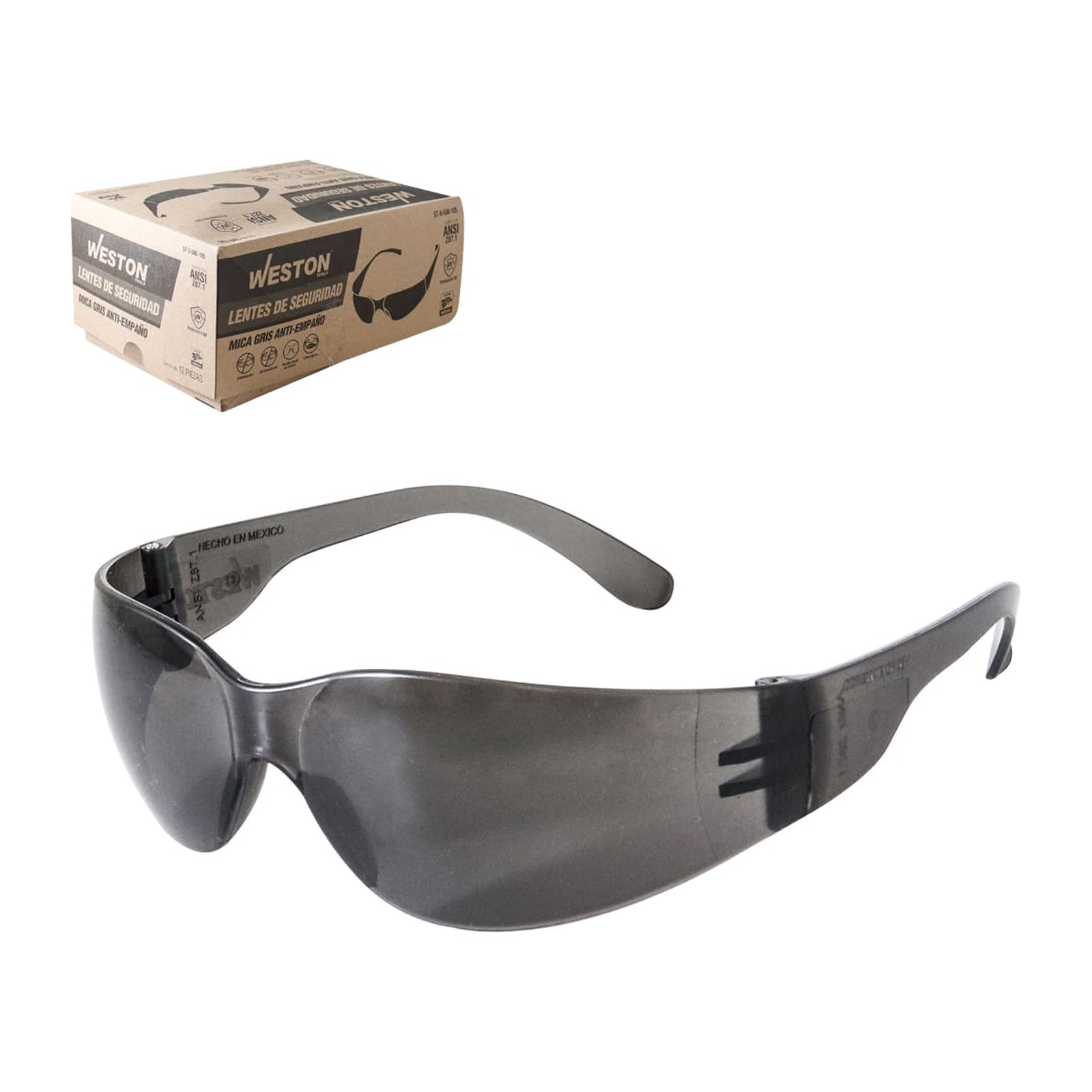 Lente de Policarbonato Mica Gris Anti-Empañante ANSI Weston
