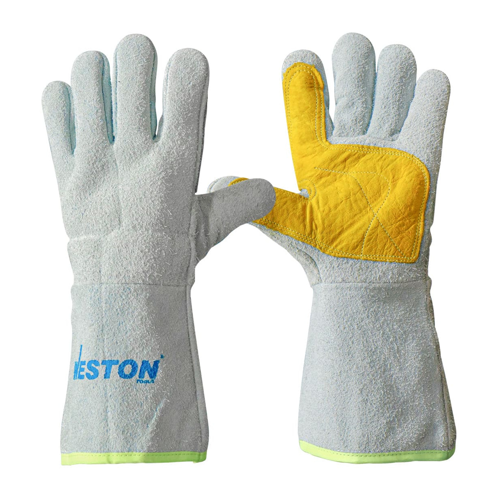 Guante Soldador Weston Gris con Refuerzo de Piel en Palma