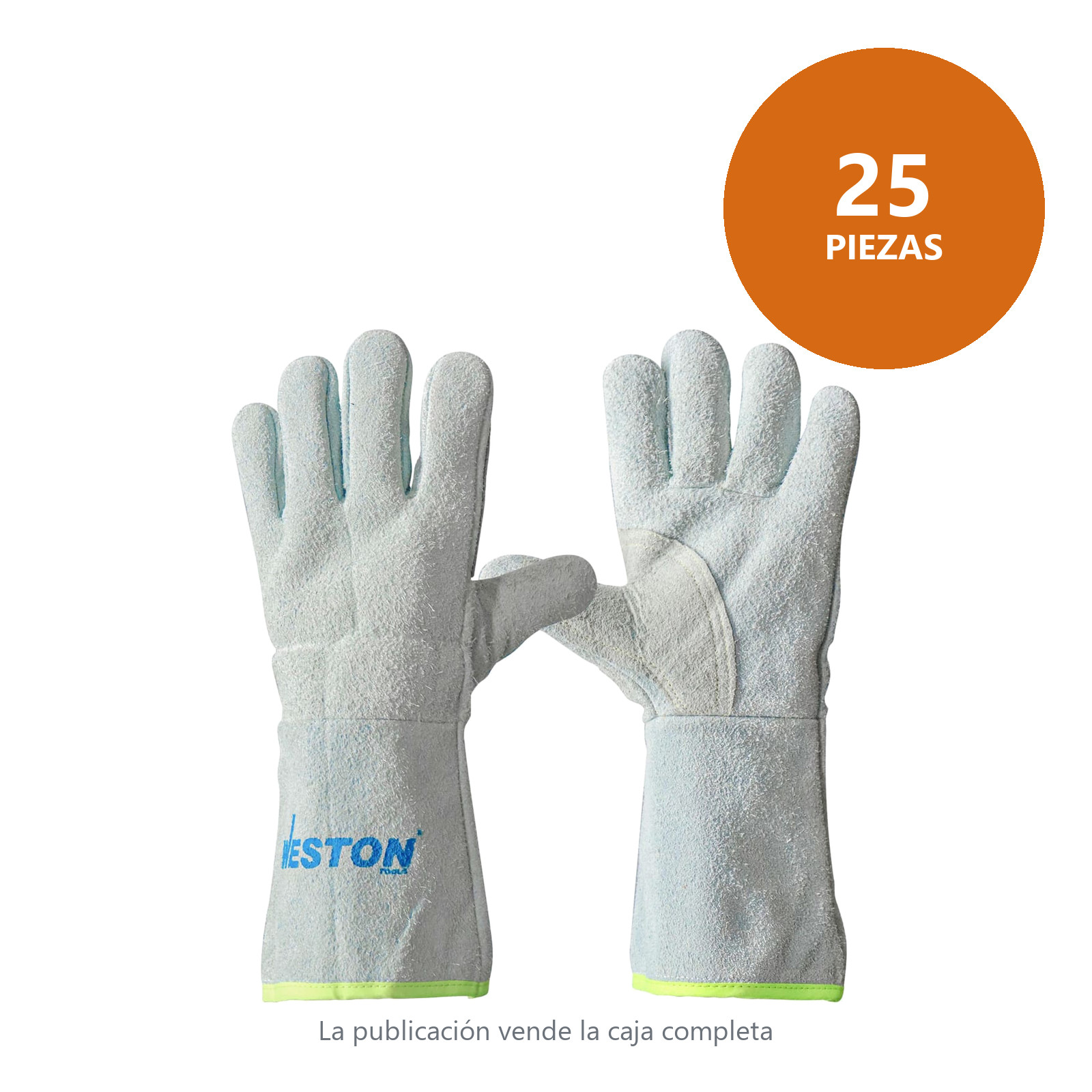 GUANTE SOLDADOR GRIS C/ REF. PERICO (Precio x par - Empaque c/25 pares) - Imagen 3