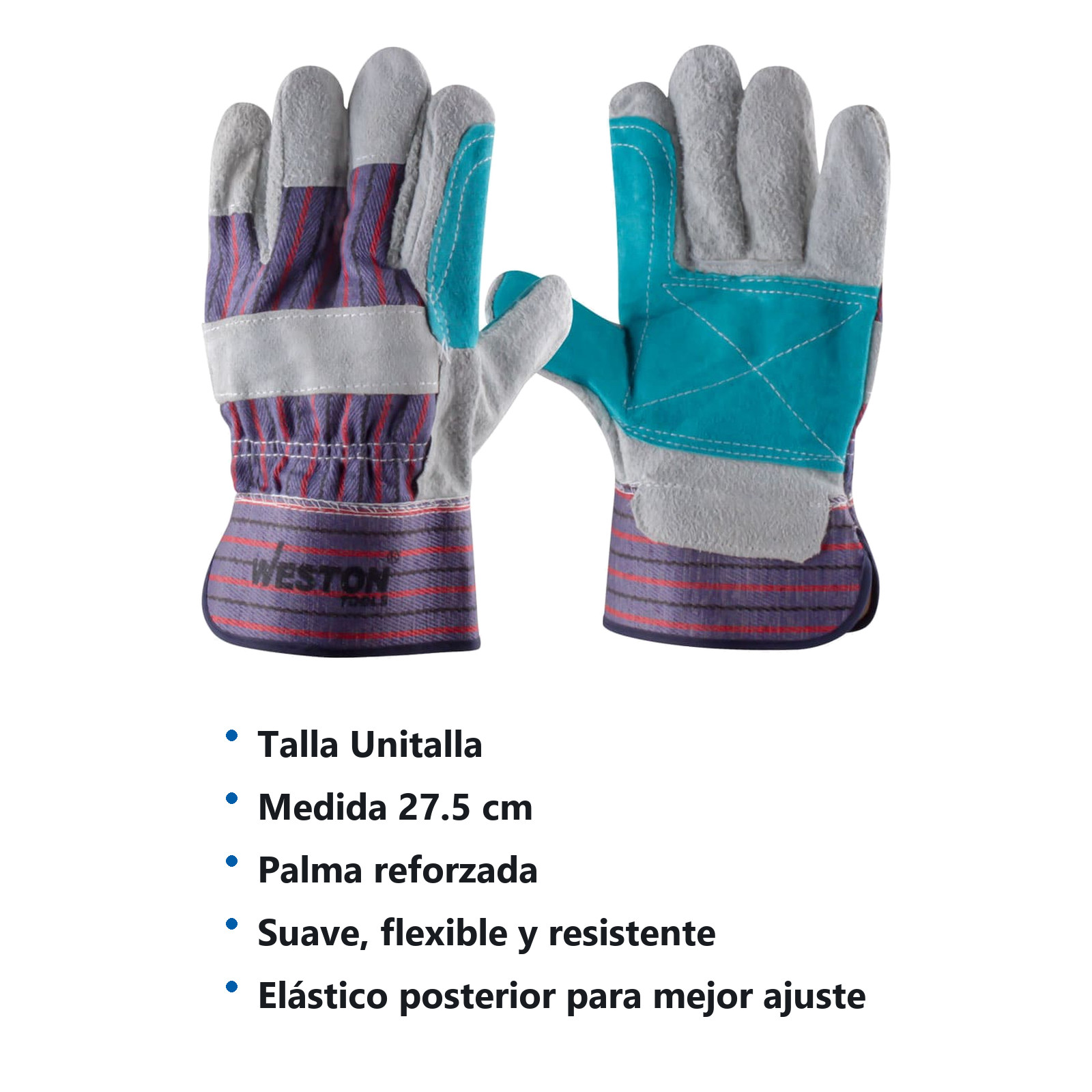 GUANTE D/CARNAZA C/REFUERZO TIPO PAYASO (Precio x par - Empaque c/12 pares) - Imagen 4