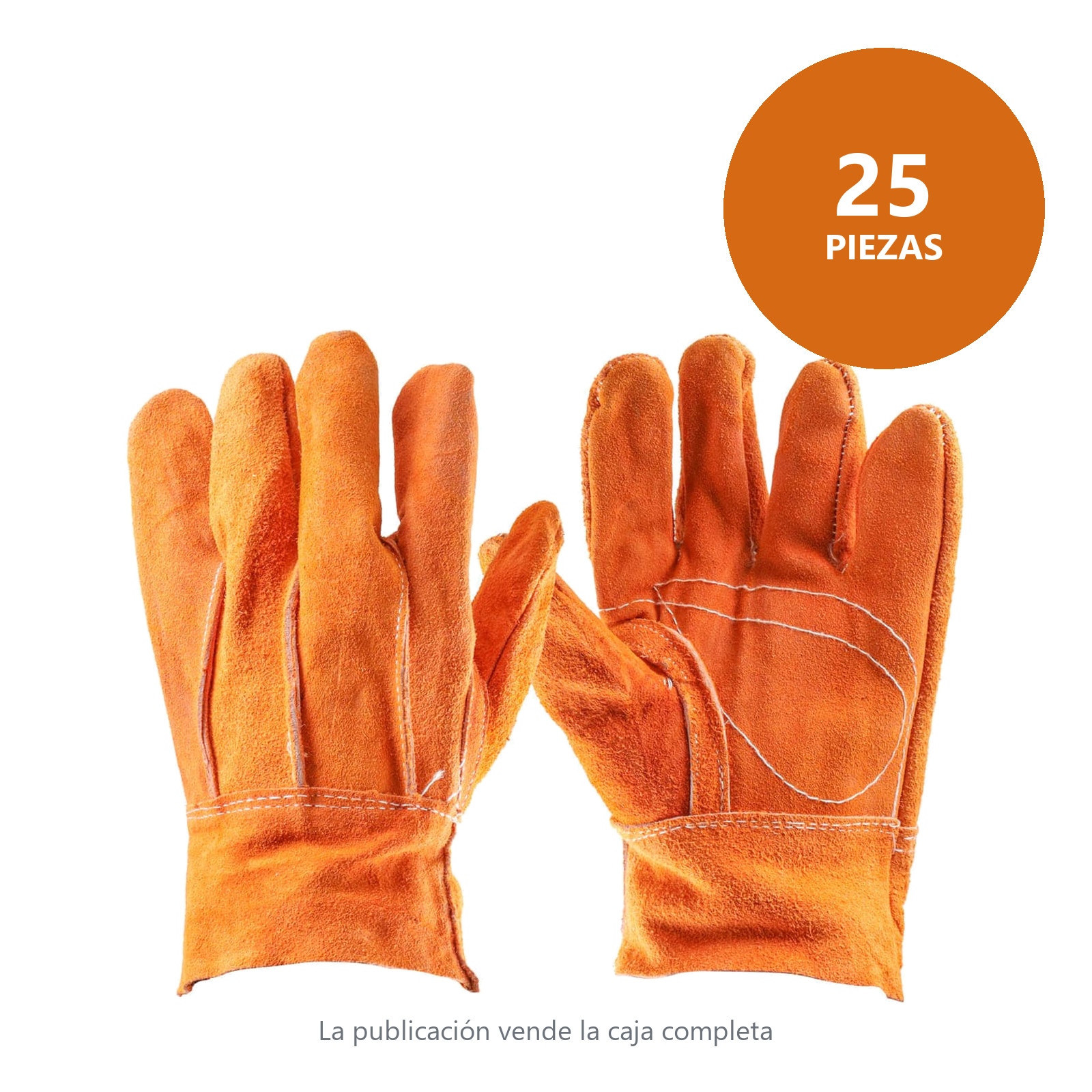 GUANTE DE CARNAZA CORTO (Precio x par - Empaque c/25 pares) - Imagen 2