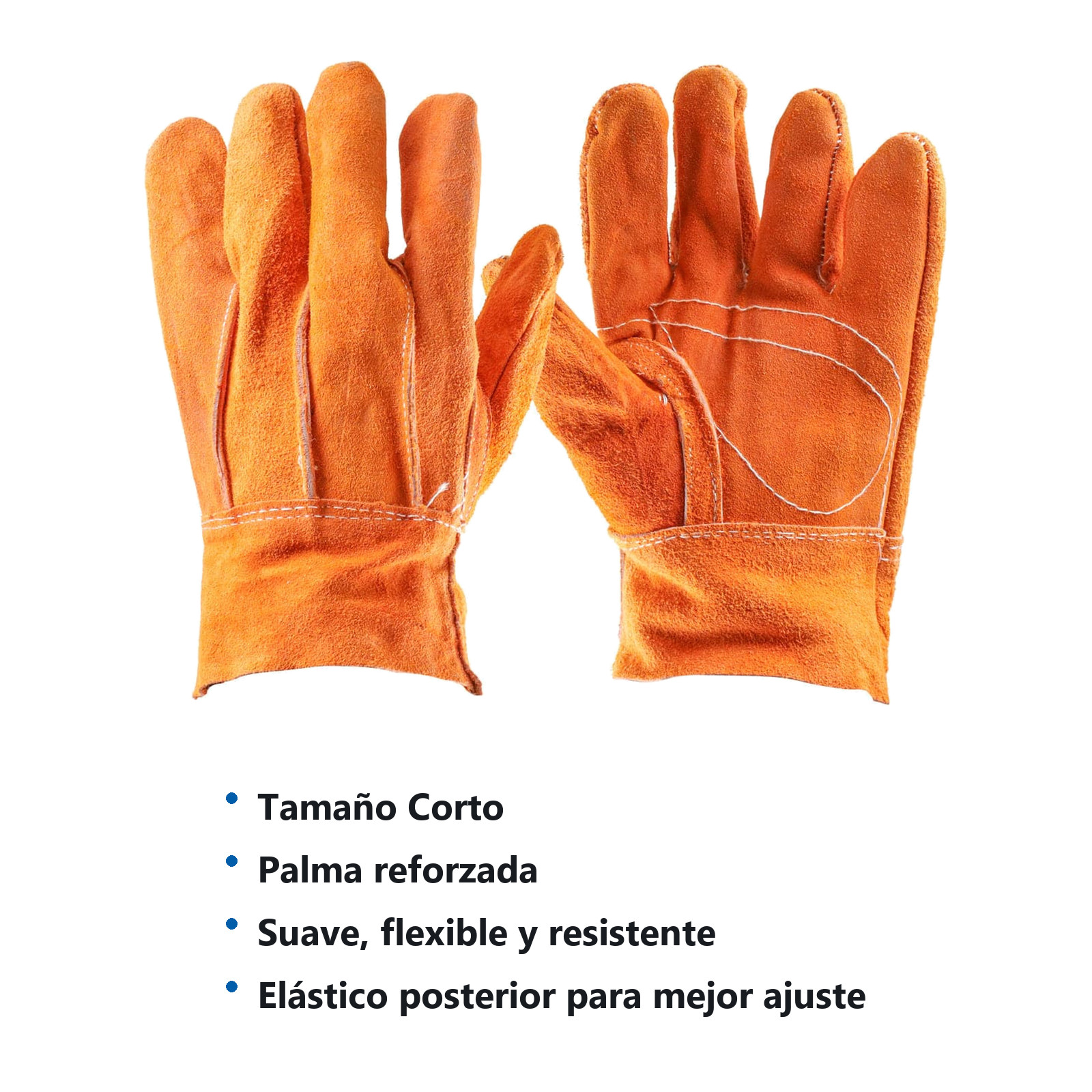 GUANTE DE CARNAZA CORTO (Precio x par - Empaque c/25 pares) - Imagen 3