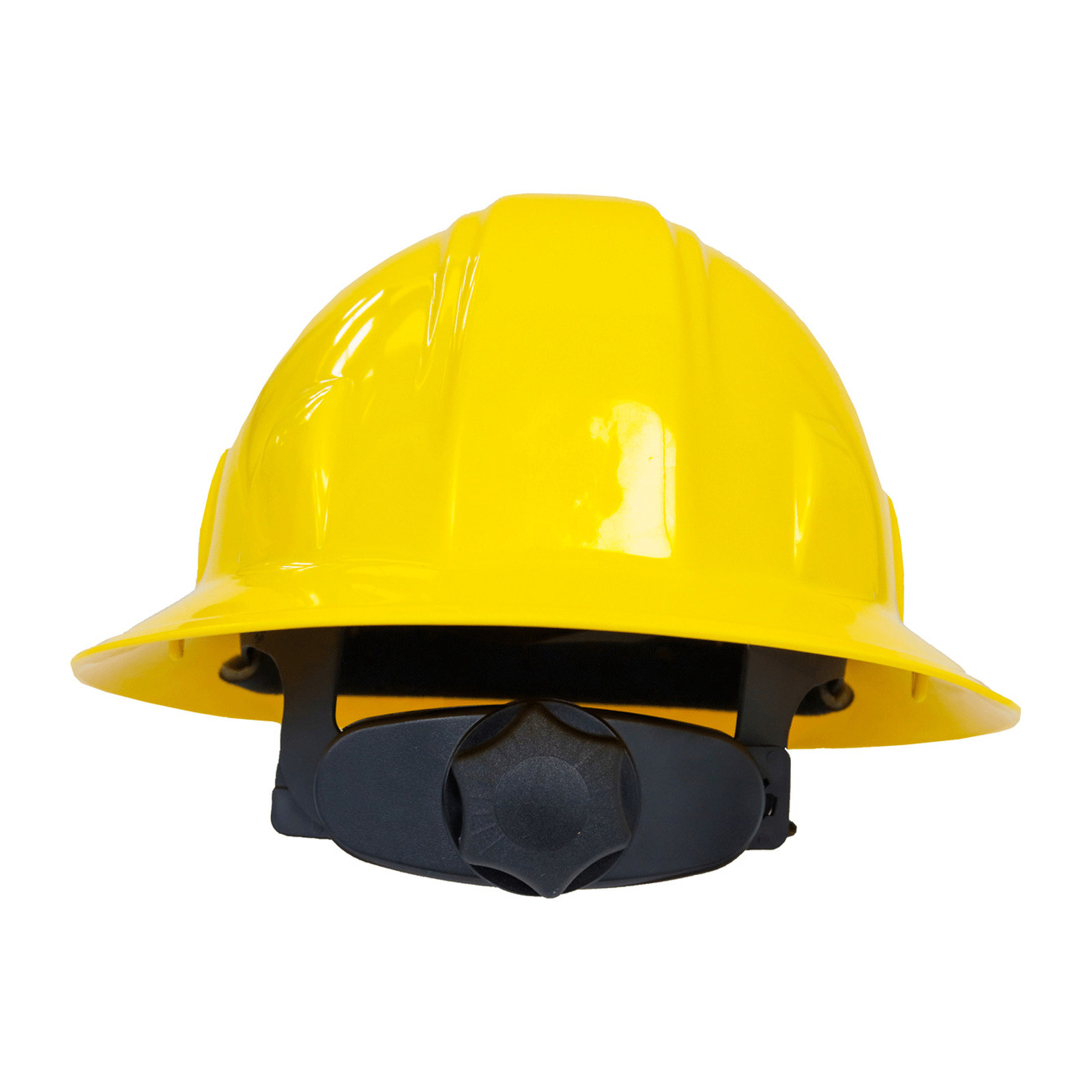 CASCO DE SEGURIDAD TIPO ALA ANCHA C/MATRACA AMARILLO - Imagen 2