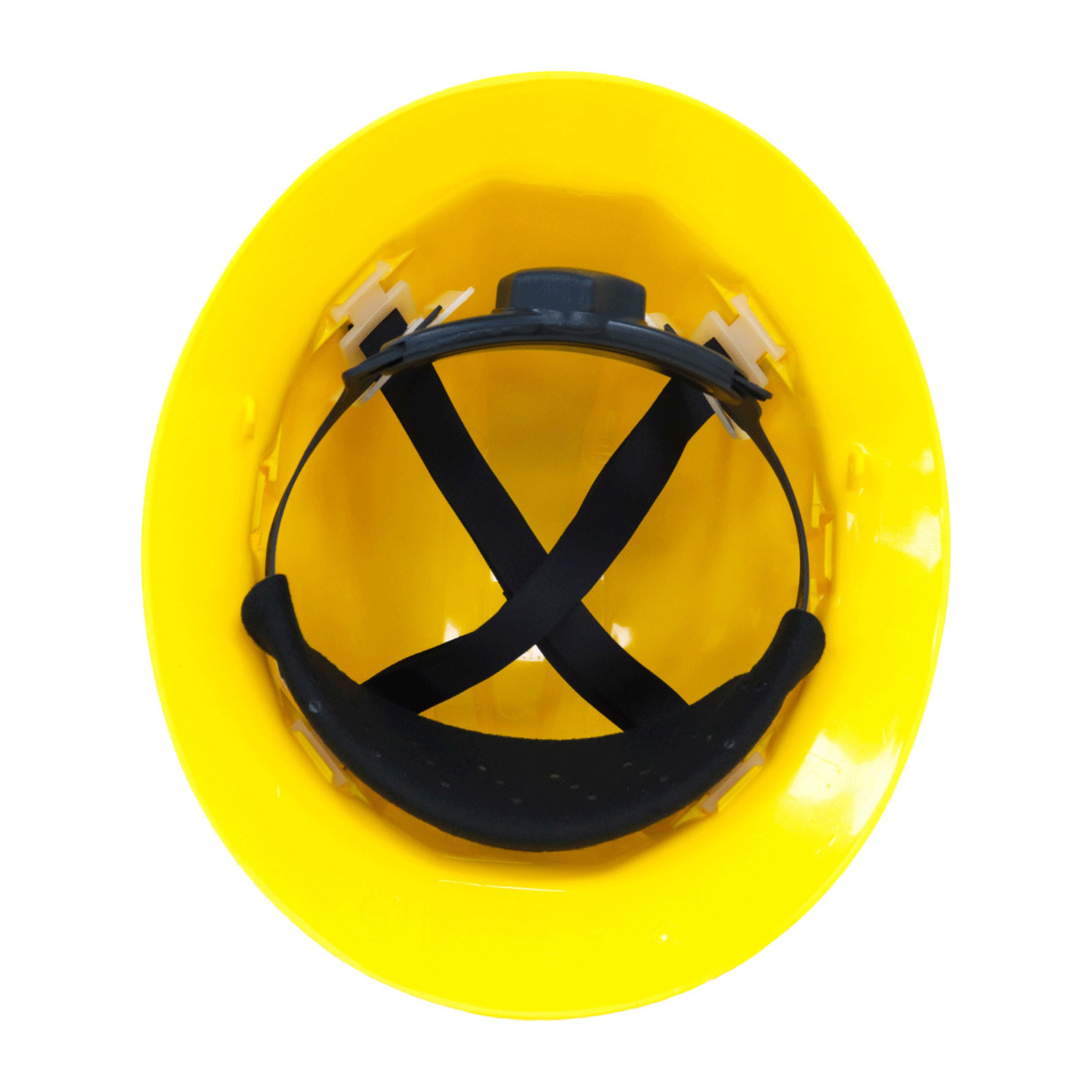 CASCO DE SEGURIDAD TIPO ALA ANCHA C/MATRACA AMARILLO - Imagen 3