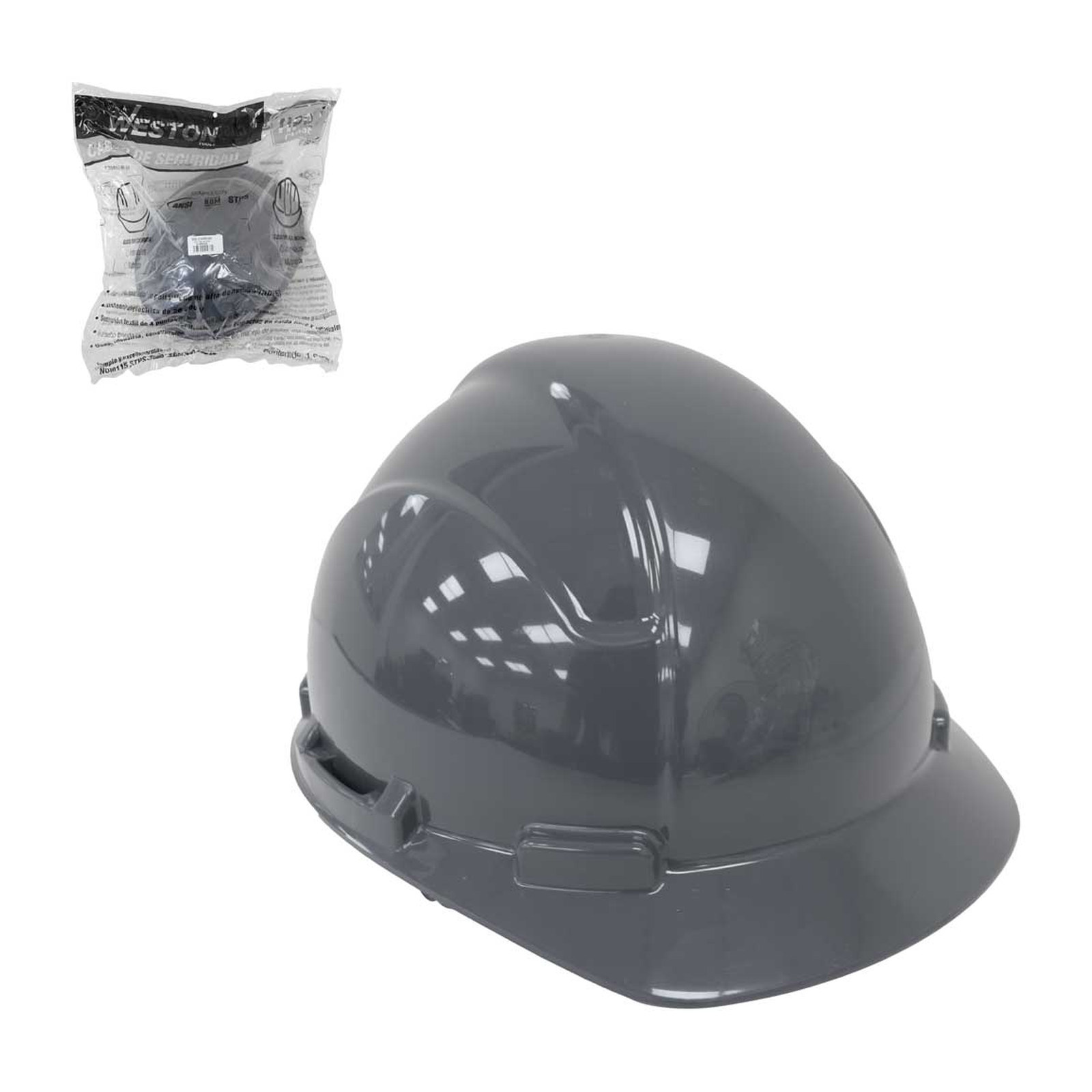 Casco de Seguridad Tipo Cachucha Weston con Ajuste de Intervalos Gris Clase E