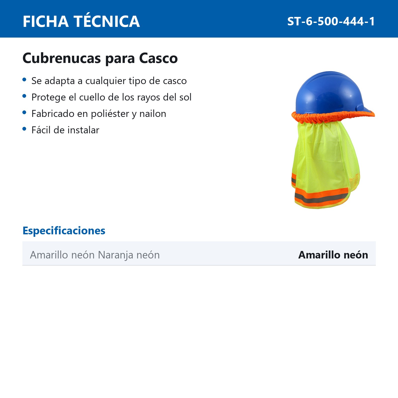 CUBRENUCA PARA CASCO AMARILLO NEON - Imagen 3