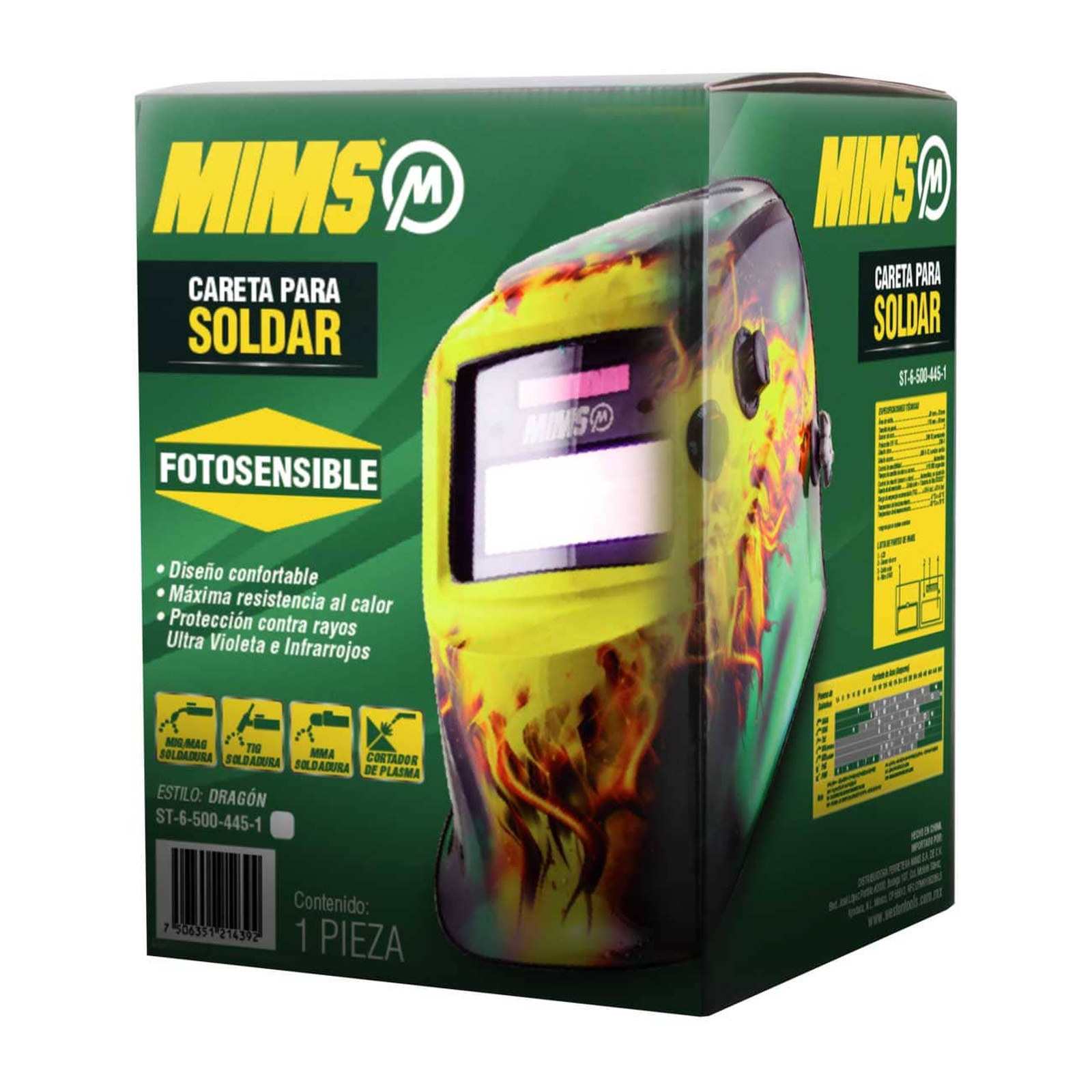 CARETA MIMS DRAGON SENCILLO - Imagen 2