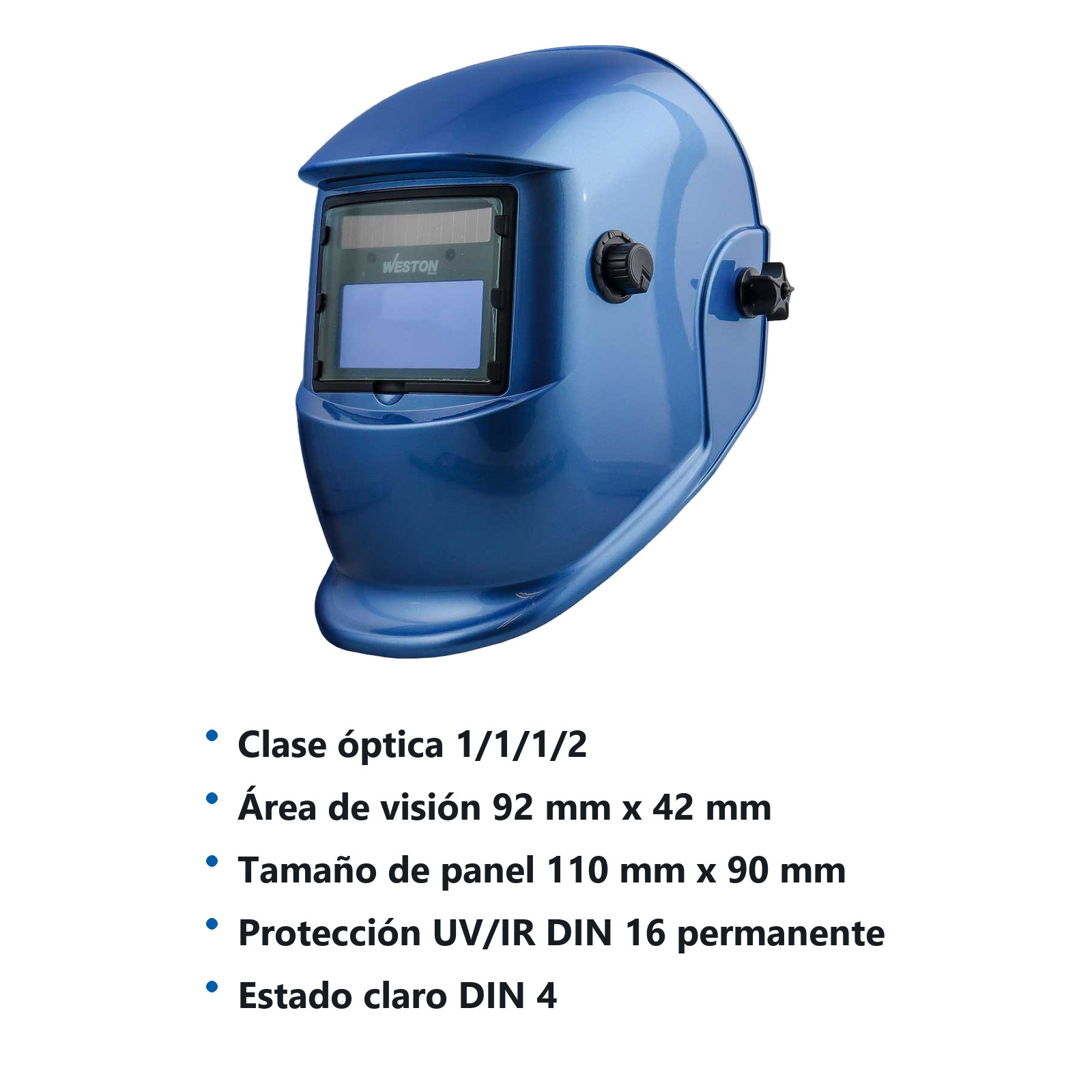 CARETA P/SOLDAR ELEC. SENCILLA COLOR AZUL - Imagen 4
