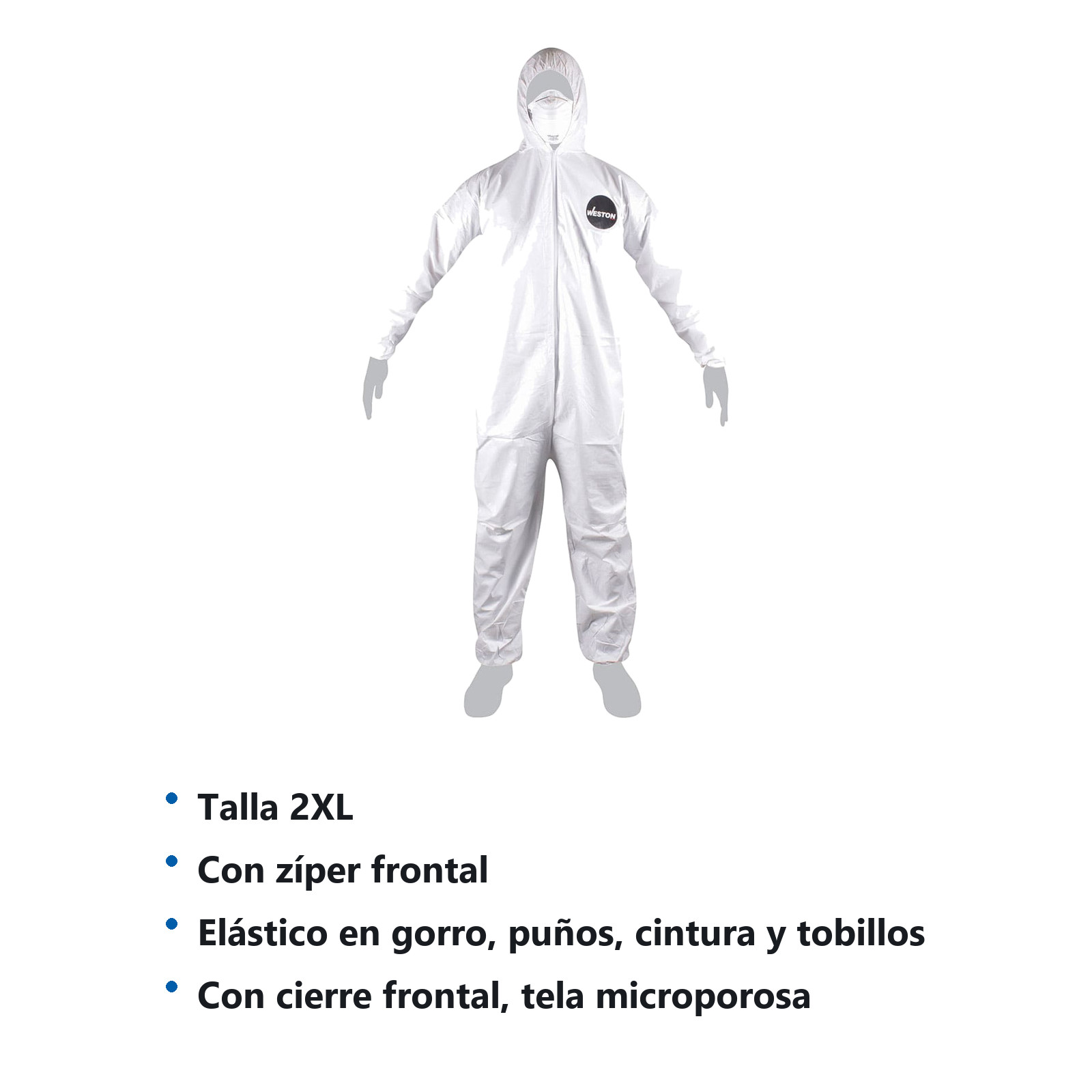 OVEROL DESECHABLE TALLA 2XL - Imagen 2