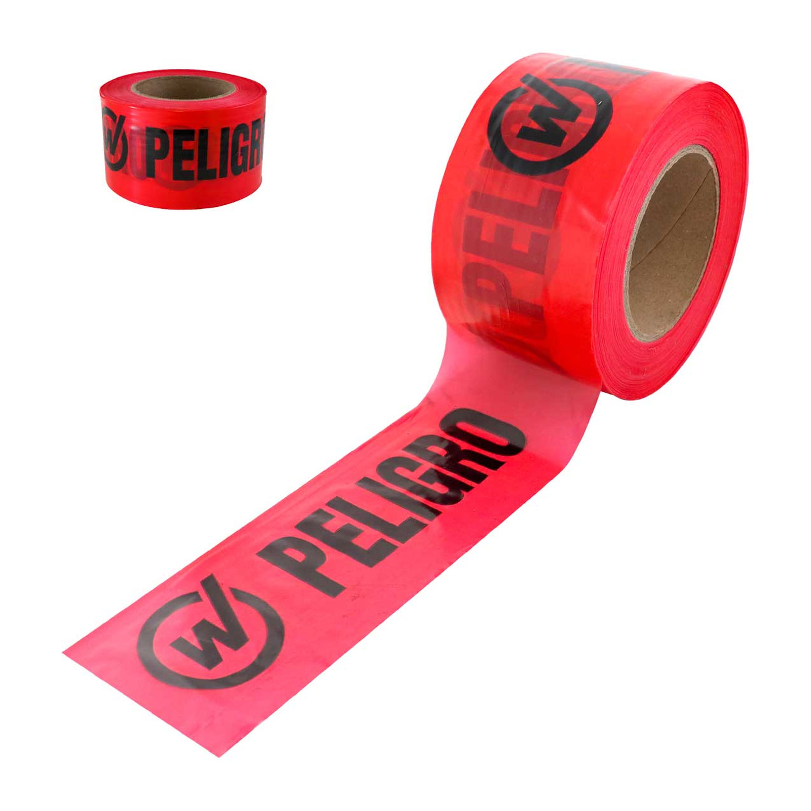 Cinta Roja Leyenda Peligro Weston 7.5 cm x 305 m Calibre 110