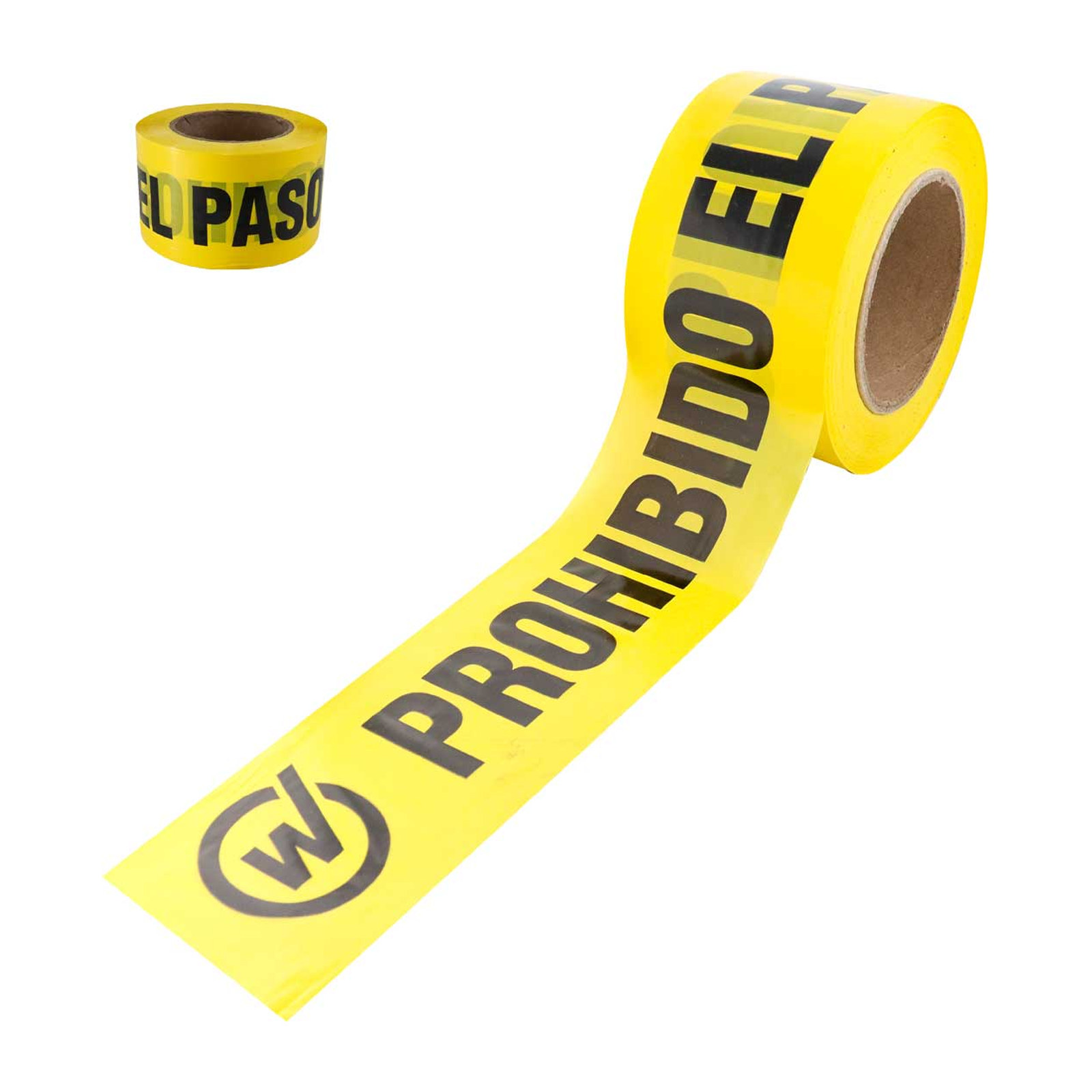 Cinta de Precaución Amarilla Leyenda Prohibido el Paso 7.5 cm x 305 m Calibre 110 WESTON