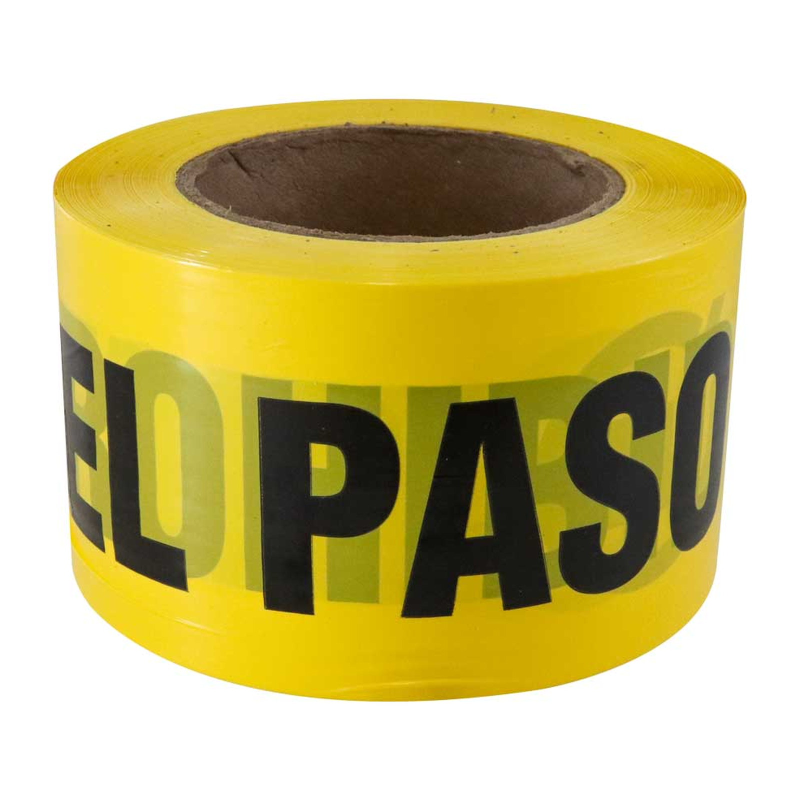 CINTA AMARILLA LEYENDA PROHIBIDO EL PASO (EMPAQUE C/5 PZAS - PRECIO X PIEZA) - Imagen 4