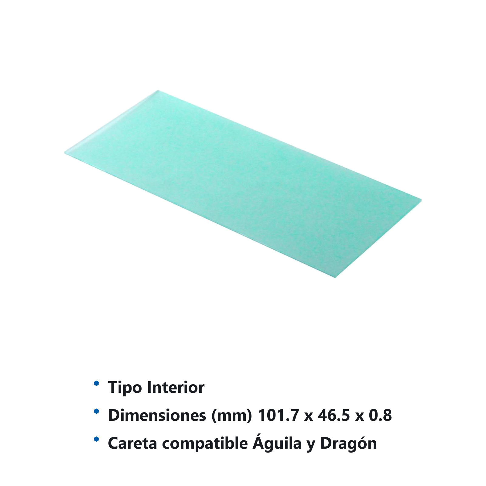 MICA INTERIOR P/CARETA DE SOLDAR (DRAGON Y AGUILA) (Precio x Pieza - Empaque C/10 piezas) - Imagen 3