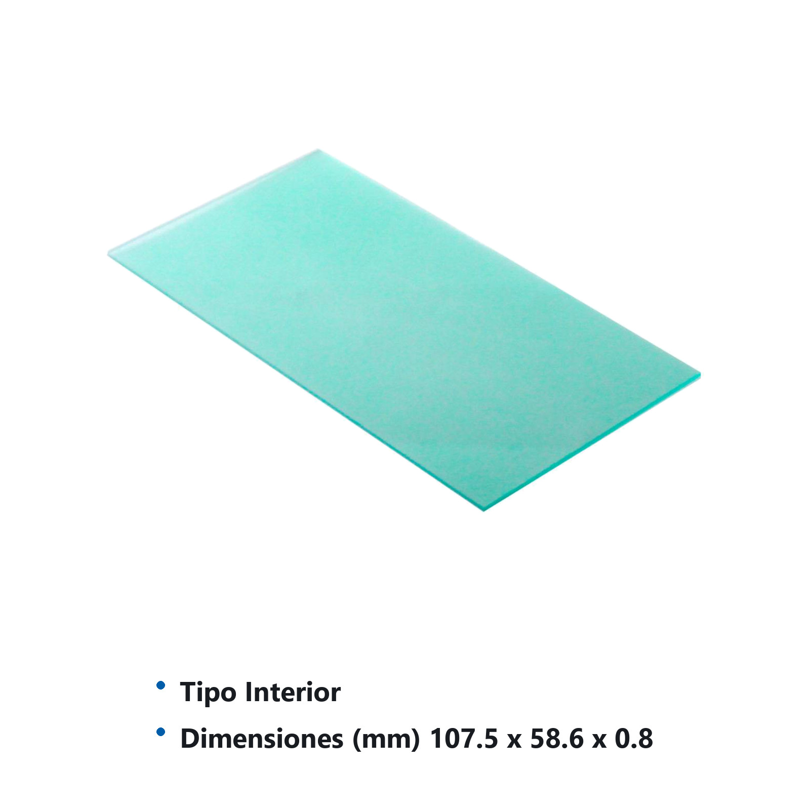 MICA INTERIOR P/CARETA DE SOLDAR (FLAMA AZUL & PLATA, WP 4F) (Precio x Pieza - Empaque C/10 piezas) - Imagen 3