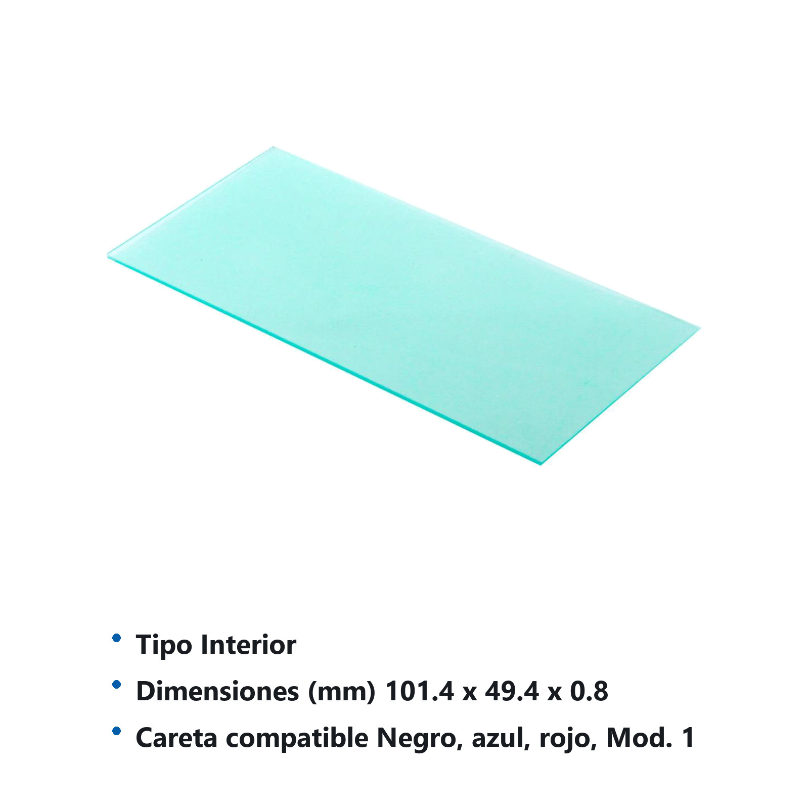 MICA INTERIOR P/CARETA DE SOLDAR (NEGRO, AZUL, ROJO, PLATA, WP 3F)  (Precio x Pza - Emp C/10 pzs) - Imagen 3