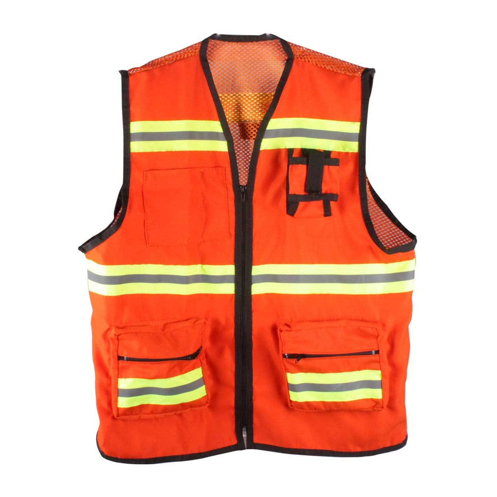Chaleco Tipo Geólogo con Malla Jersey y Reflejante Textil Bicolor Naranja Talla L Weston