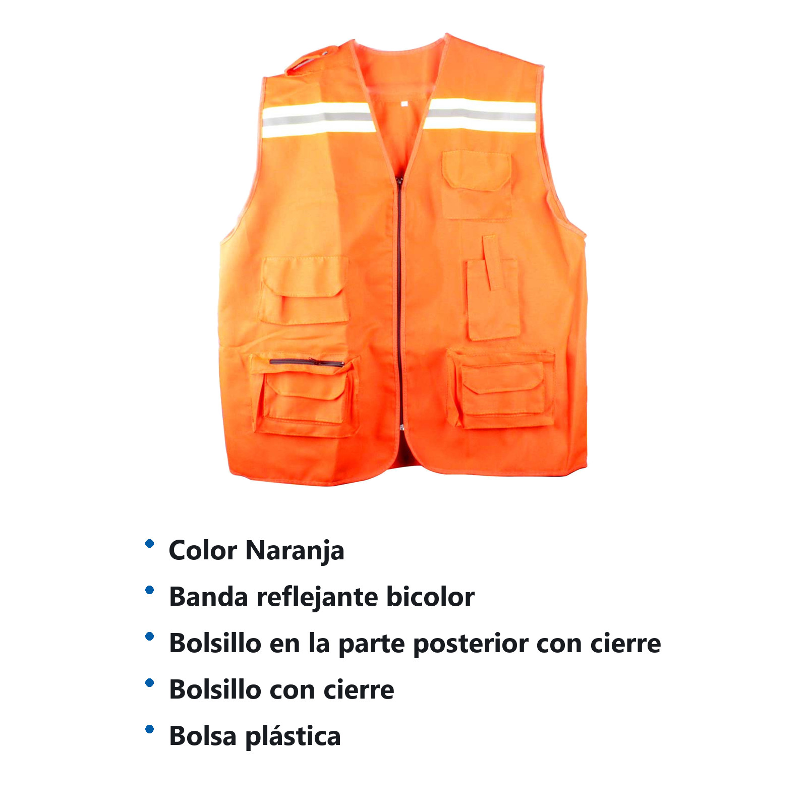 CHALECO G-MAX NARANJA L - Imagen 3