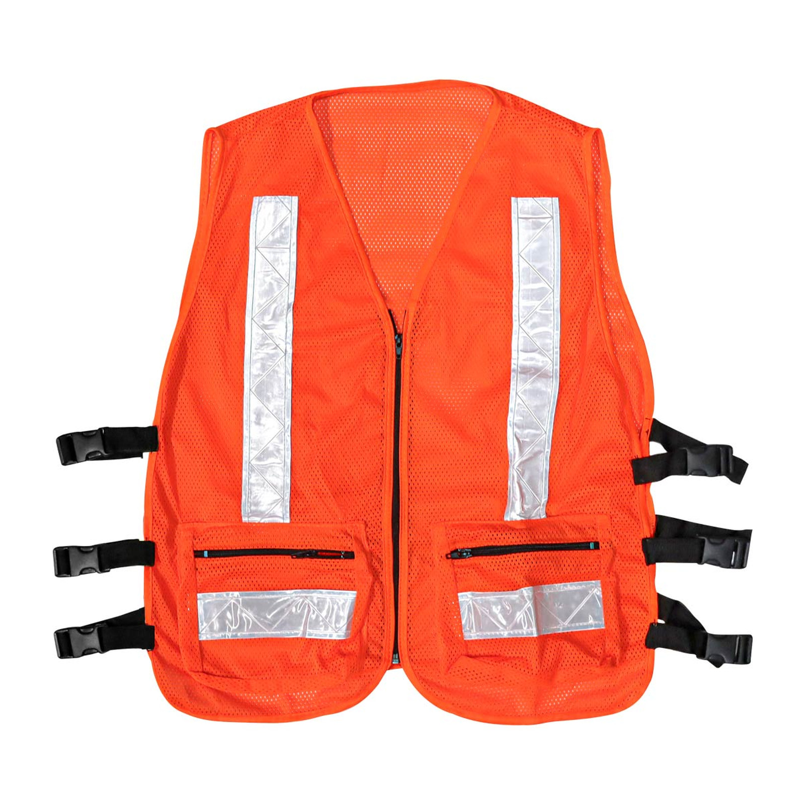 Chaleco de Malla Alta Visibilidad con Reflejante 2" Naranja Unitalla Weston