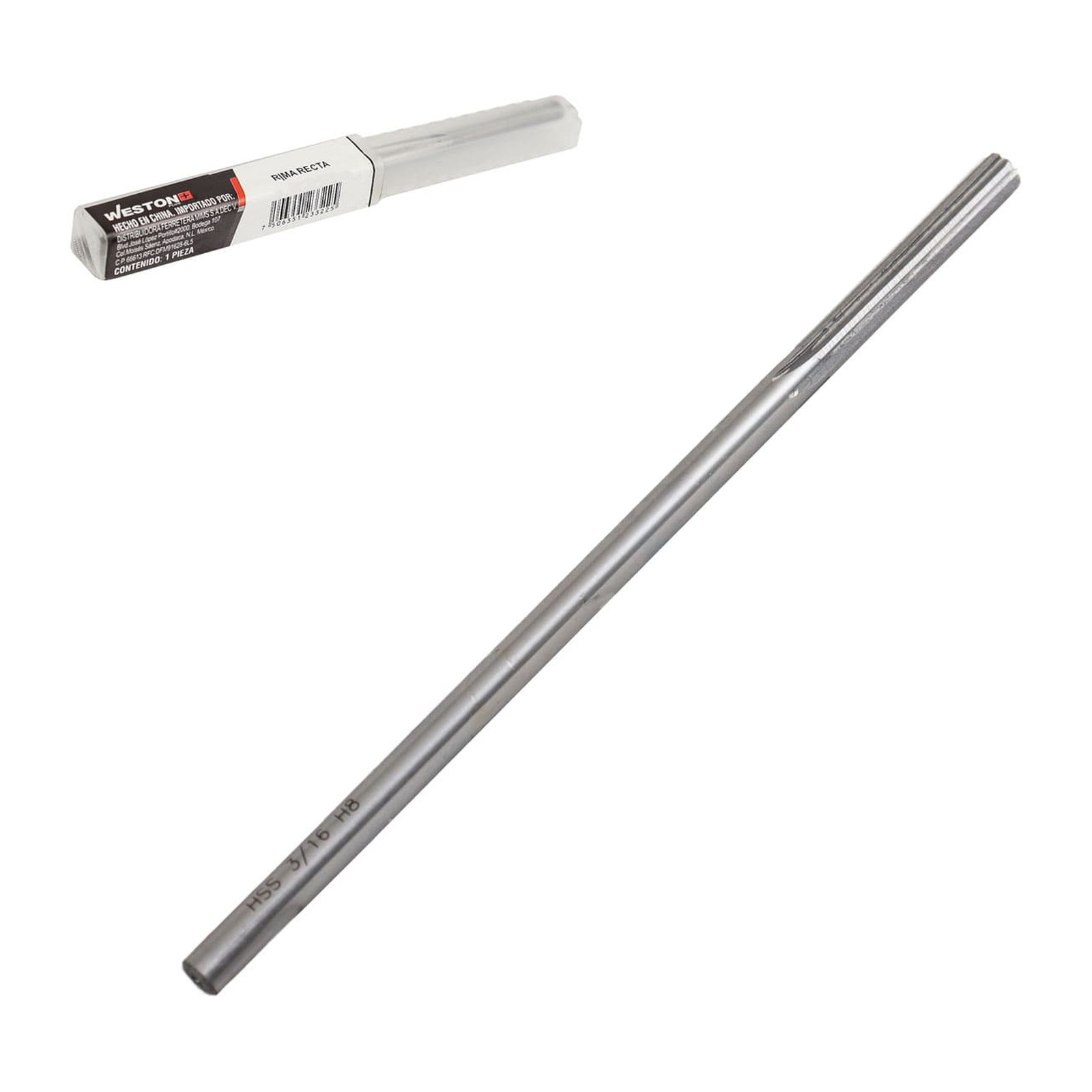 Rima Recta de Máquina 3/16" H8 Weston Plus