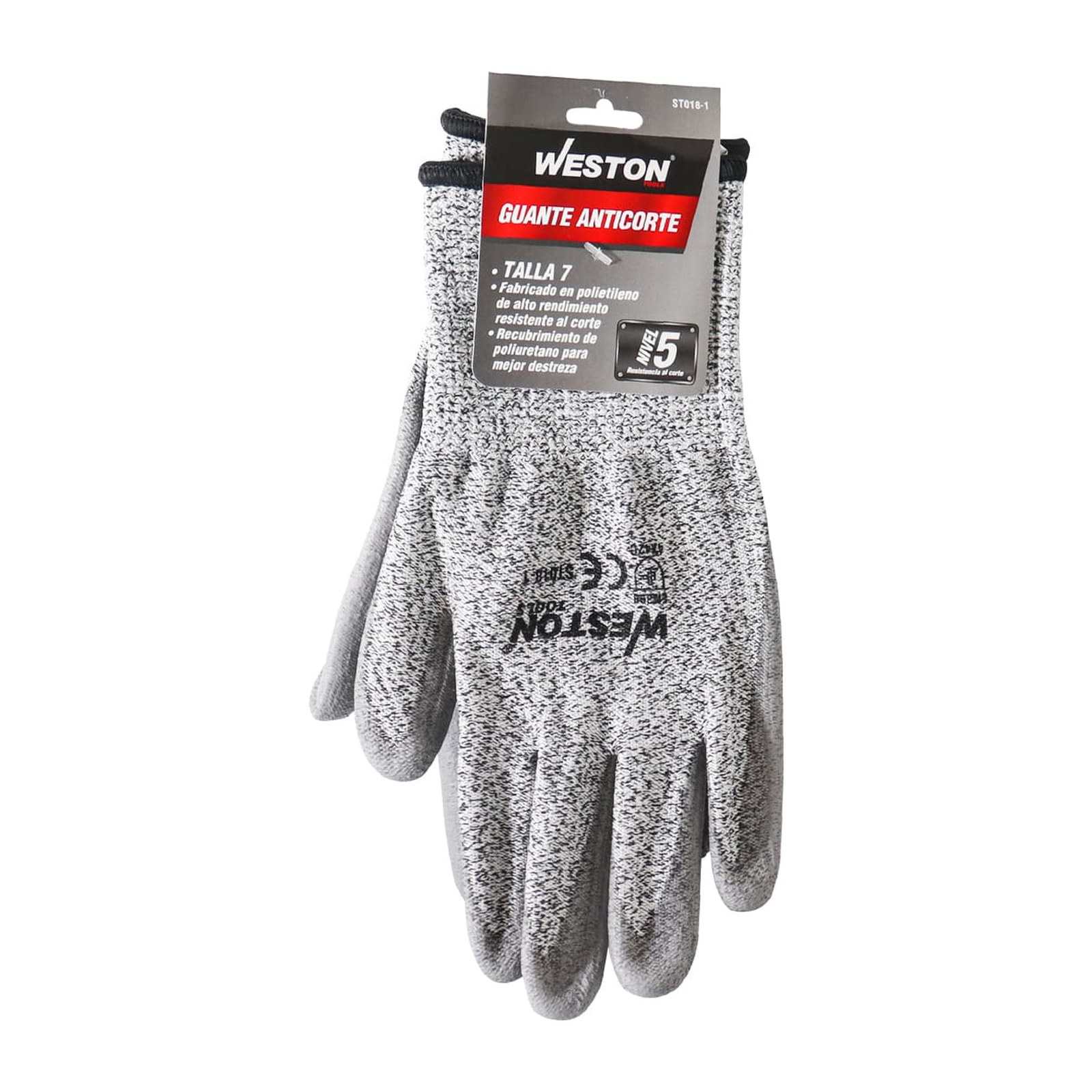 GUANTE ANTICORTE WESTON NIVEL 5 TALLA 7 (Precio x par - Empaque c/10 pares) - Imagen 3