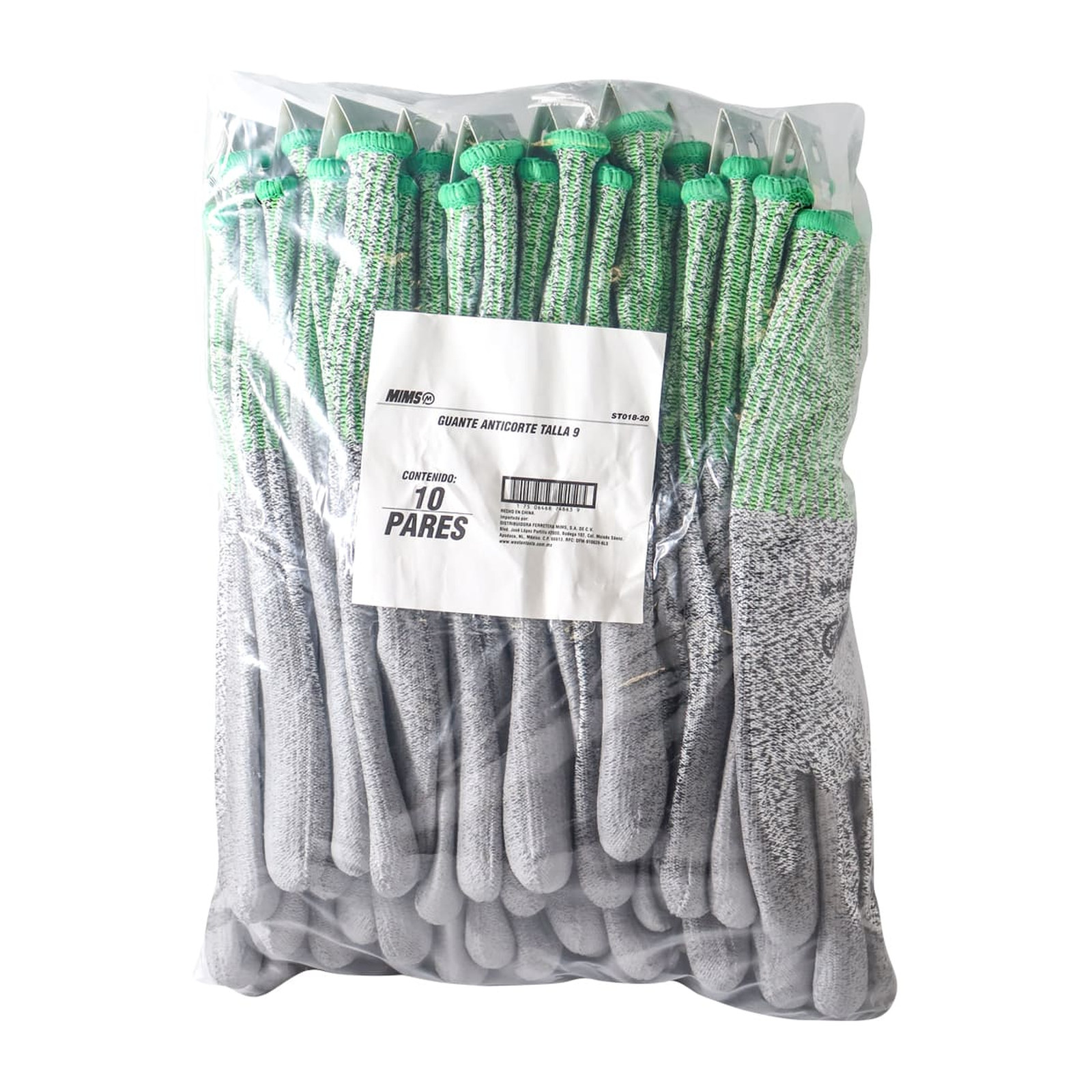 GUANTE ANTICORTE MIMS NIVEL 5 TALLA 9 (Precio x par - Empaque c/10 pares) - Imagen 4