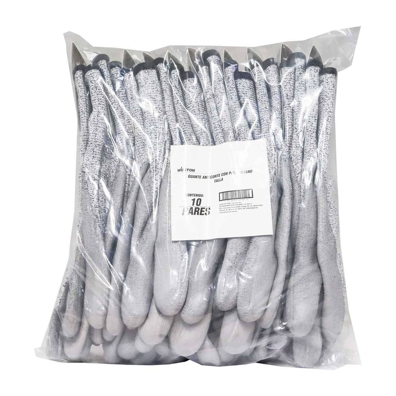 GUANTE ANTICORTE WESTON NIVEL 5 TALLA 9 (Precio x par - Empaque c/10 pares) - Imagen 4
