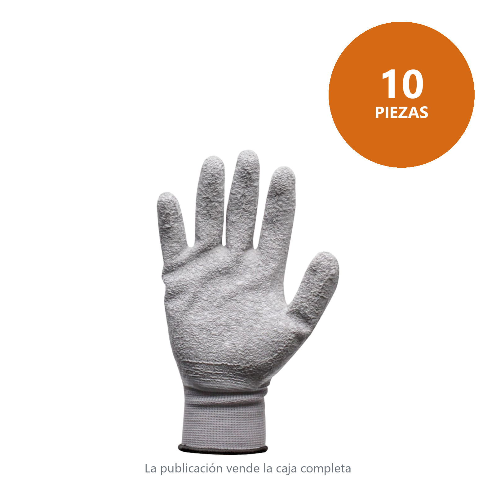 GUANTE LATEX ARRUGA EN PALMA 13G (Precio x par - Empaque c/10 pares) - Imagen 2