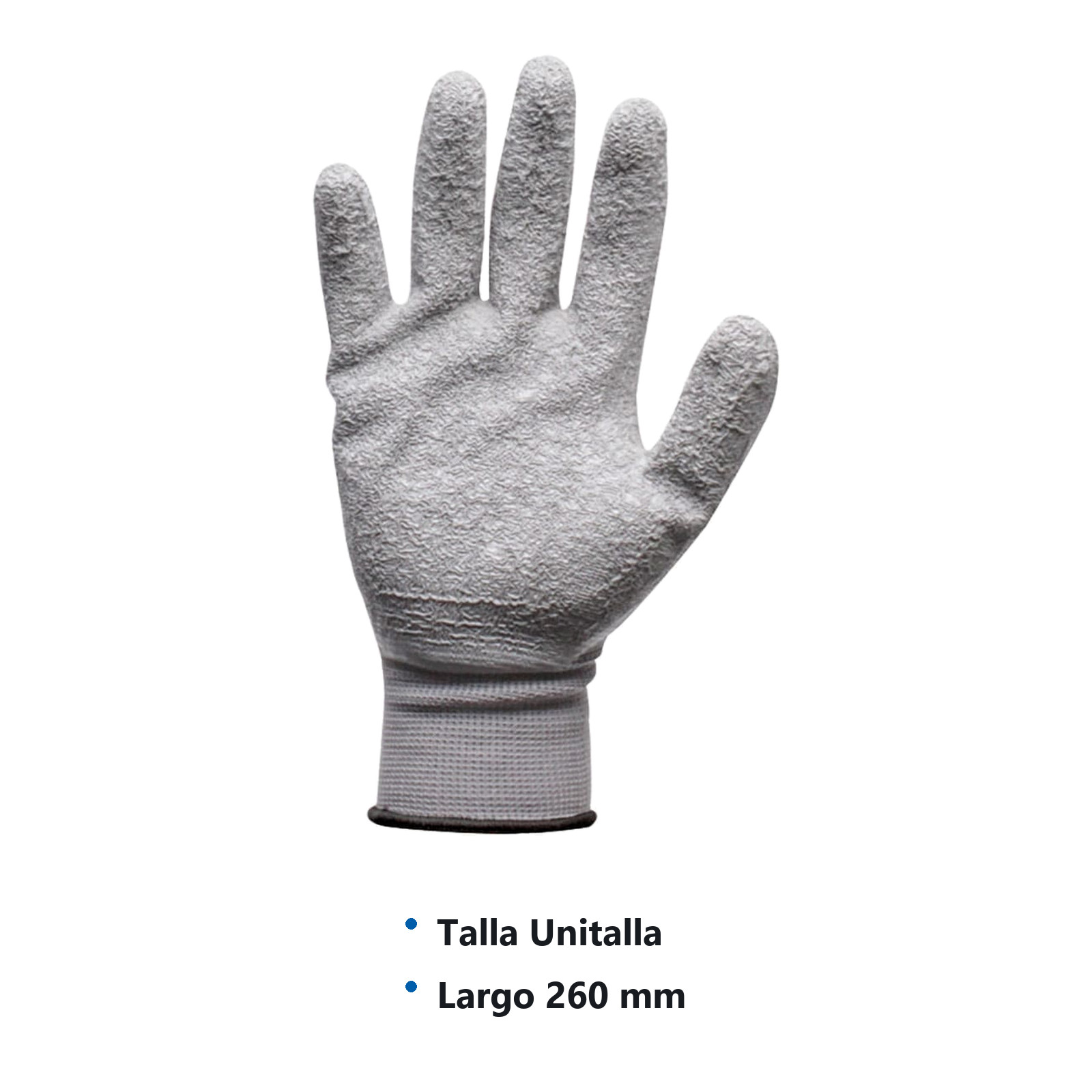 GUANTE LATEX ARRUGA EN PALMA 13G (Precio x par - Empaque c/10 pares) - Imagen 3