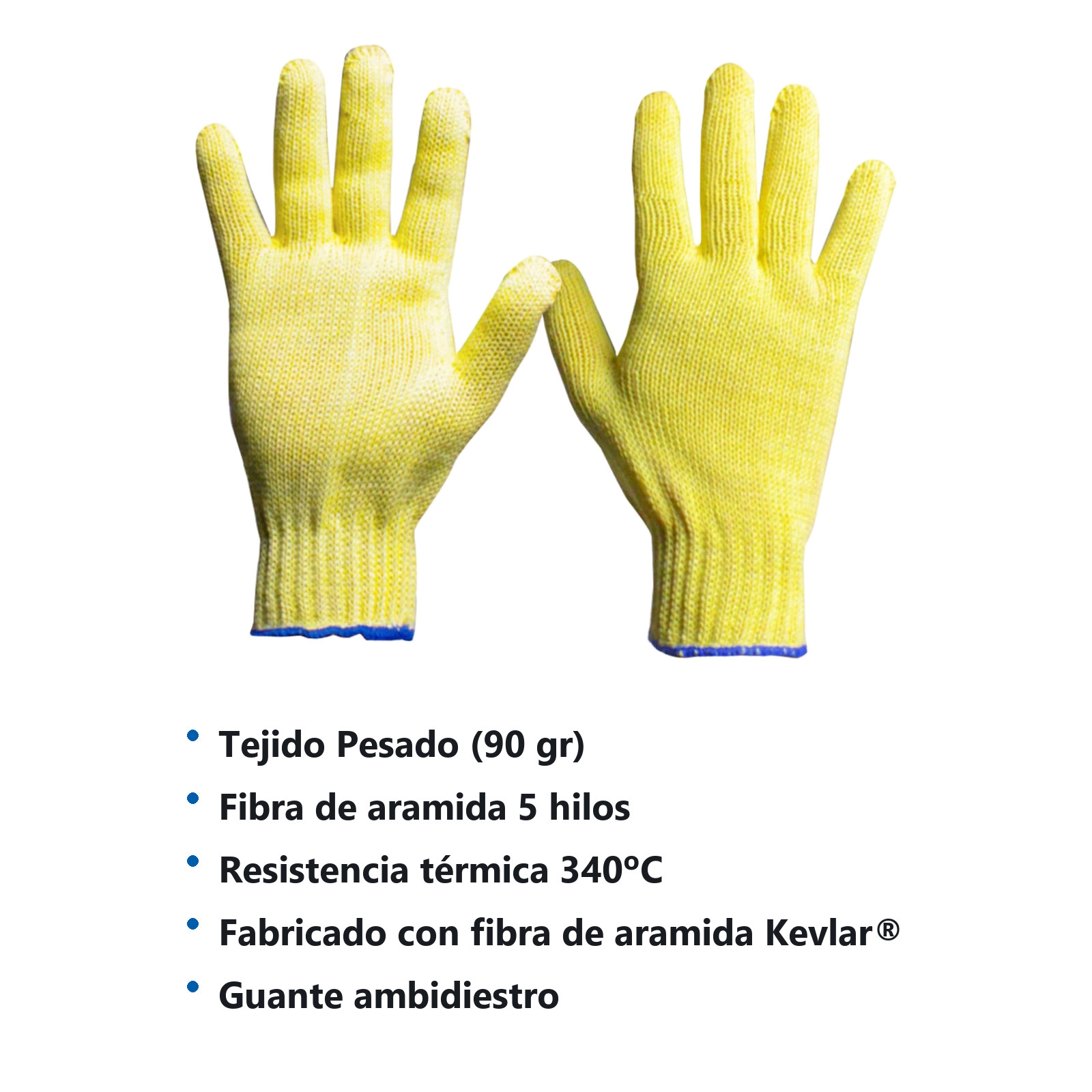 GUANTE REFORZADO USO PESADO TALLA M (Precio x par - Empaque c/10 pares) - Imagen 3