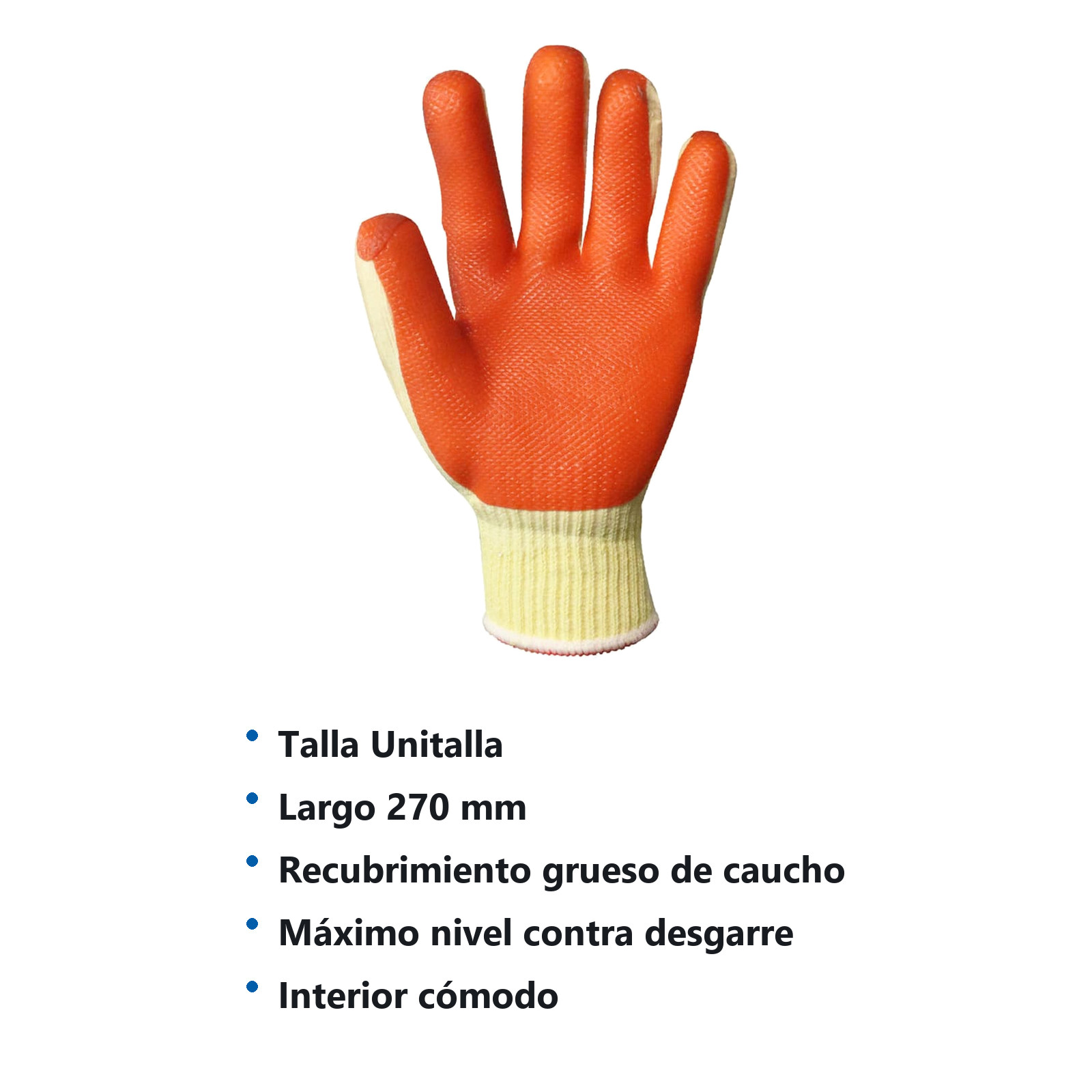 GUANTE DE CONSTRUCCION UNITALLA (Precio x par - Empaque c/10 pares) - Imagen 4