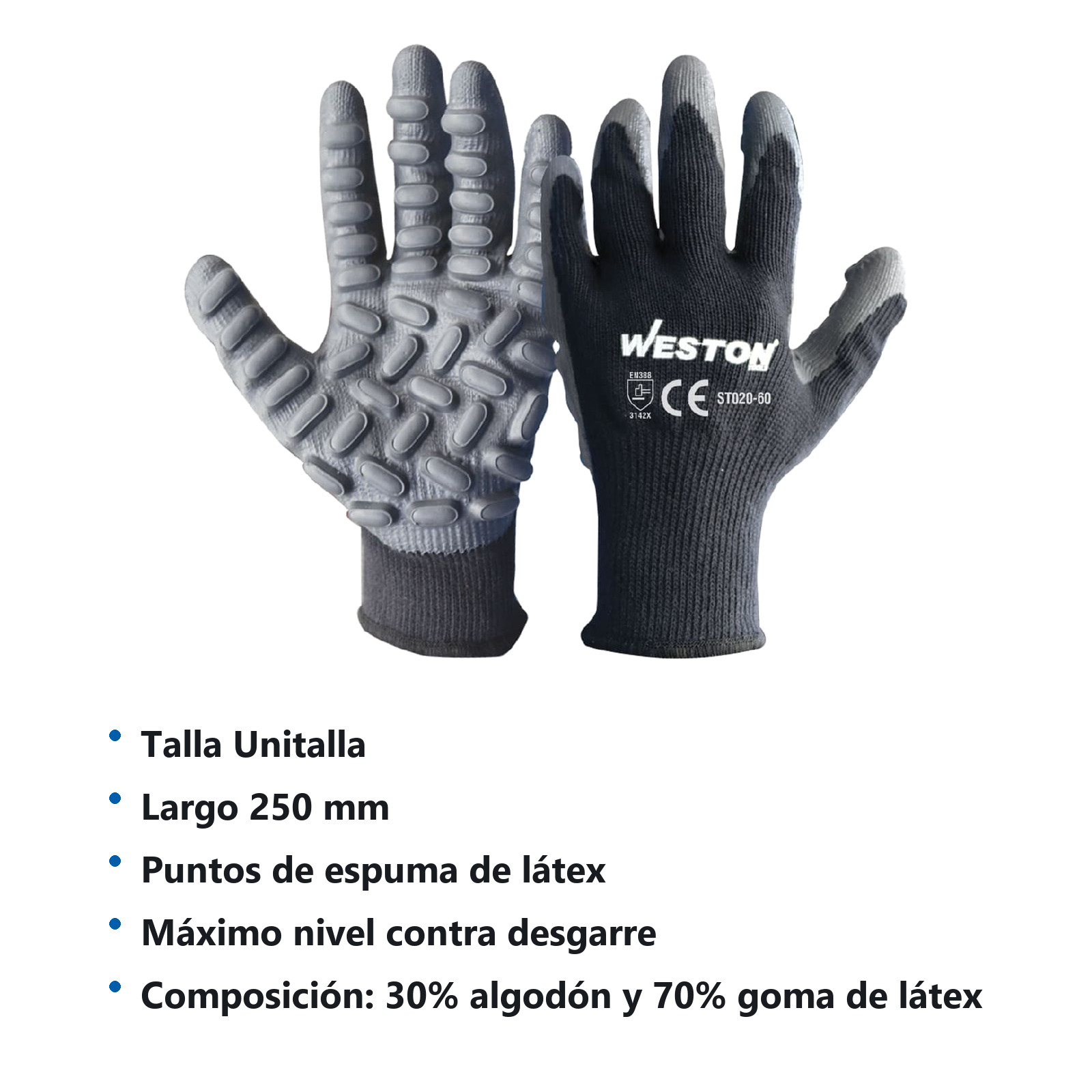 GUANTE ANTI VIBRACION UNITALLA (Precio x par - Empaque c/10 pares) - Imagen 4