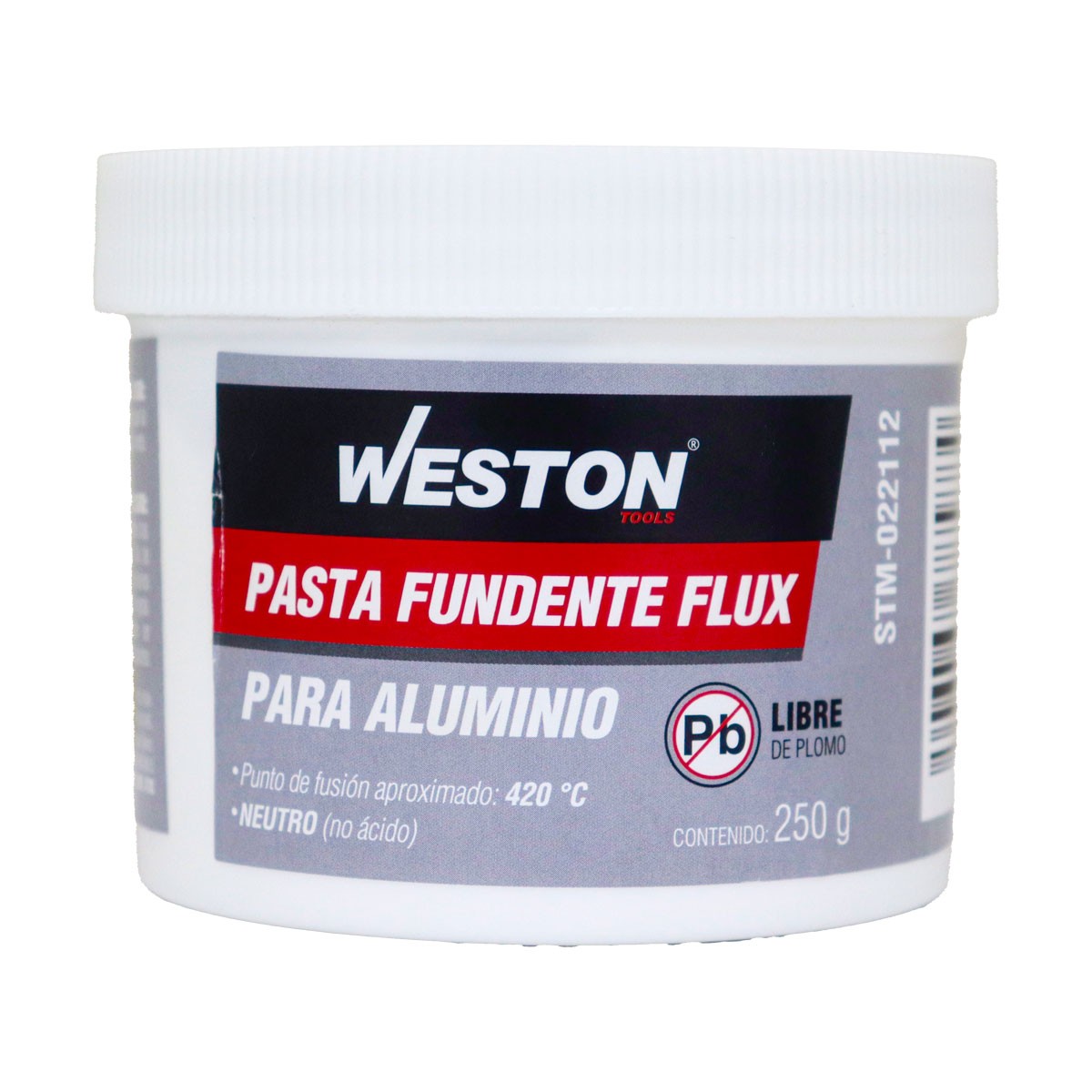 Pasta Fundente Flux para Aluminio Bajo Punto de Fusión Weston 250 g