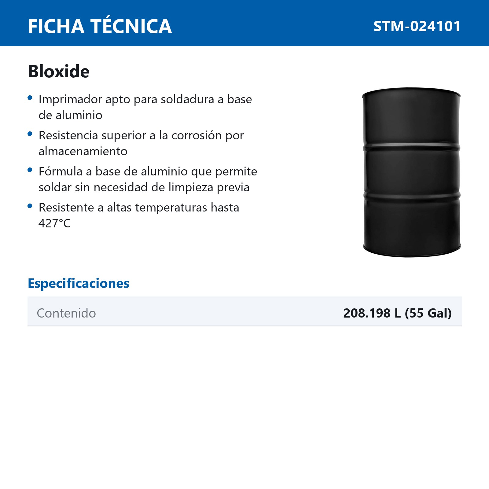 BLOXIDE TAMBOR D/55 GALONES - Imagen 2
