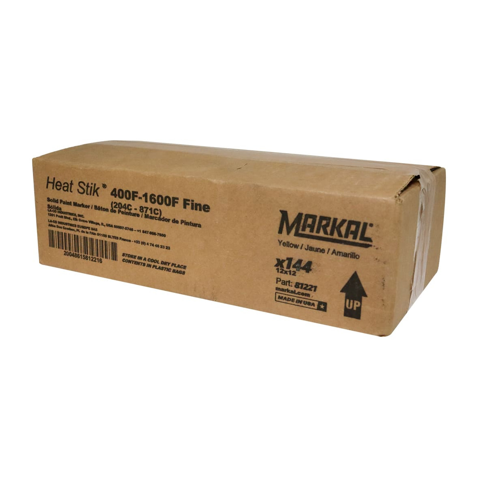 MARCADOR HT PAINSTICK AMARILLO (CAJA C/144 - PRECIO X PZA) - Imagen 2