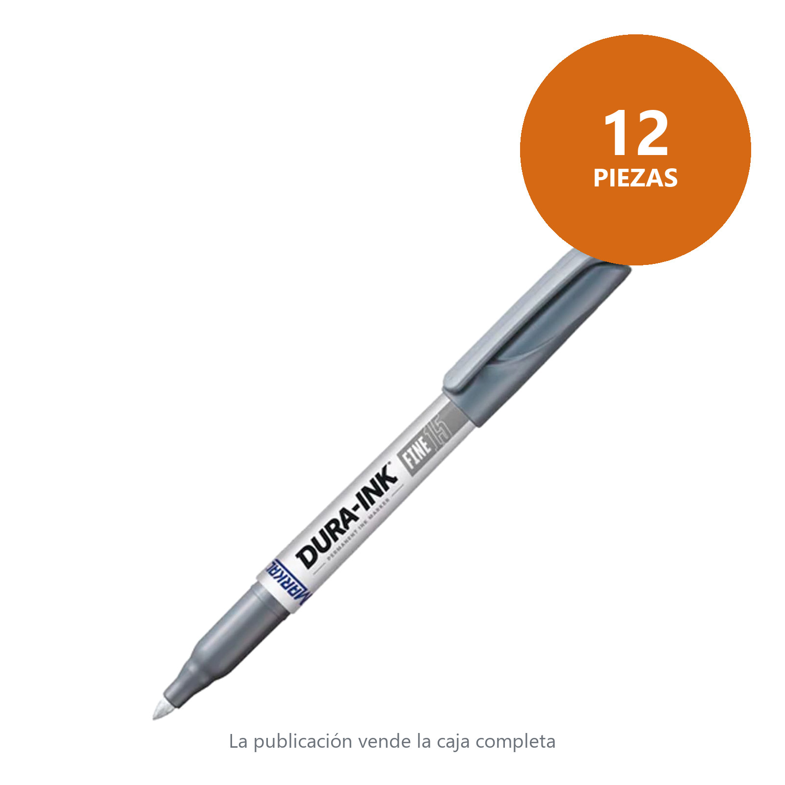 MARCADOR PERMANENTE SILVER (INK 15) (CAJA C/12 - PRECIO X PZA) - Imagen 2