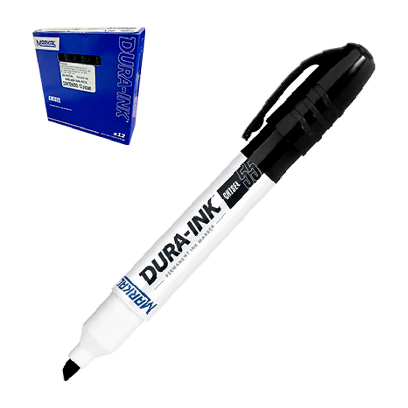 Marcador Permanente Negro Markal Modelo 55
