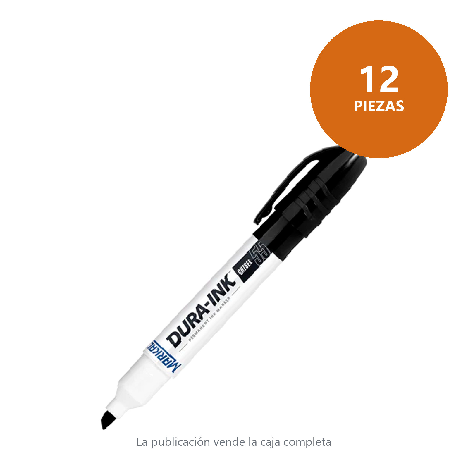 MARCADOR PERMANENTE NEGRO 55 (CAJA C/12 - PRECIO X PZA) - Imagen 2
