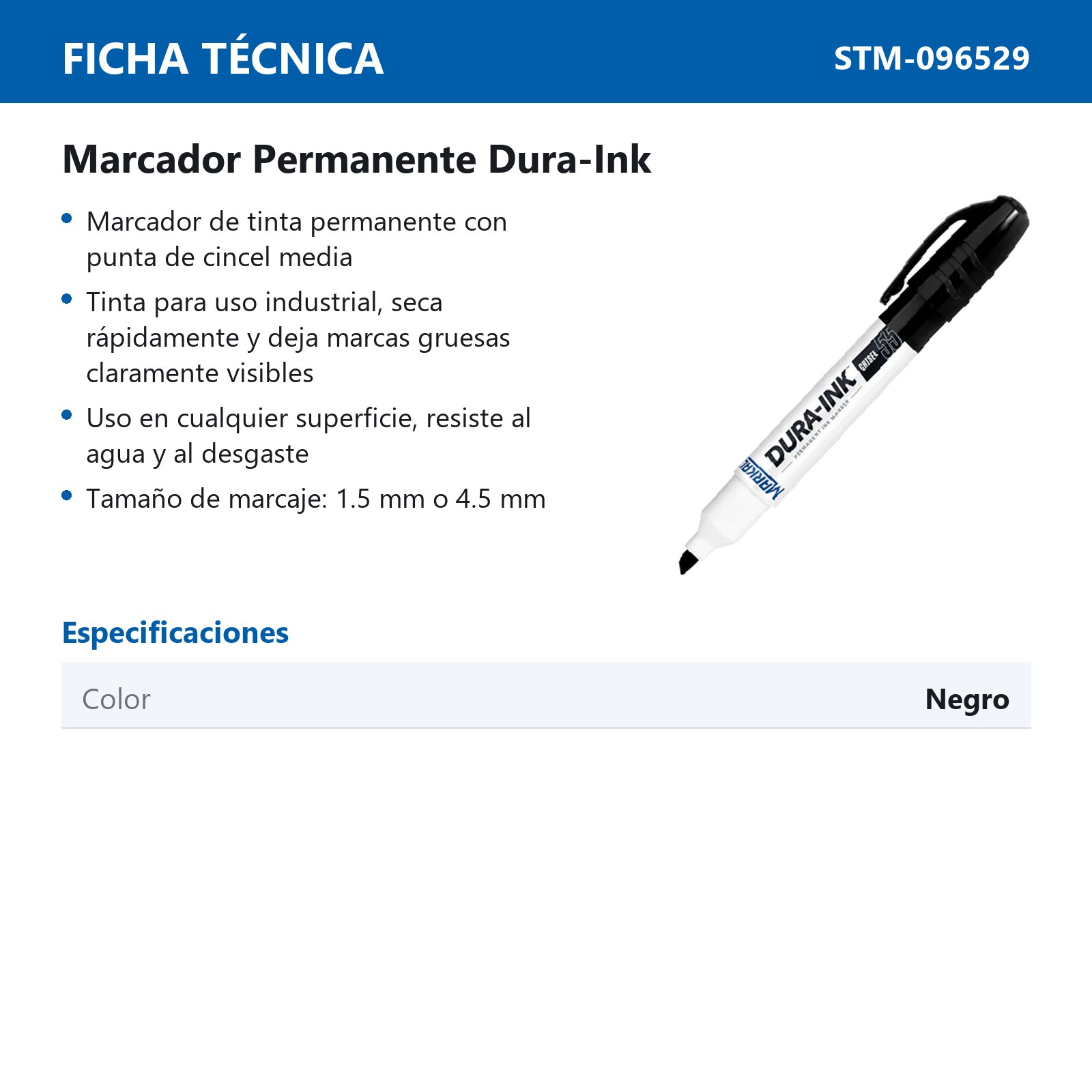 MARCADOR PERMANENTE NEGRO 55 (CAJA C/12 - PRECIO X PZA) - Imagen 3