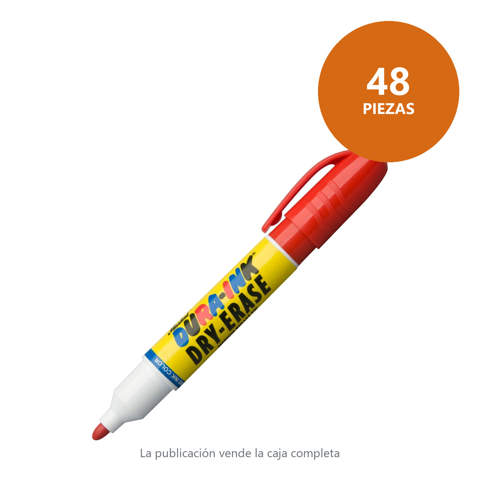DURA INK DRY-ERASE MARKER RED (CAJA C/48 - PRECIO X PZA) - Imagen 2