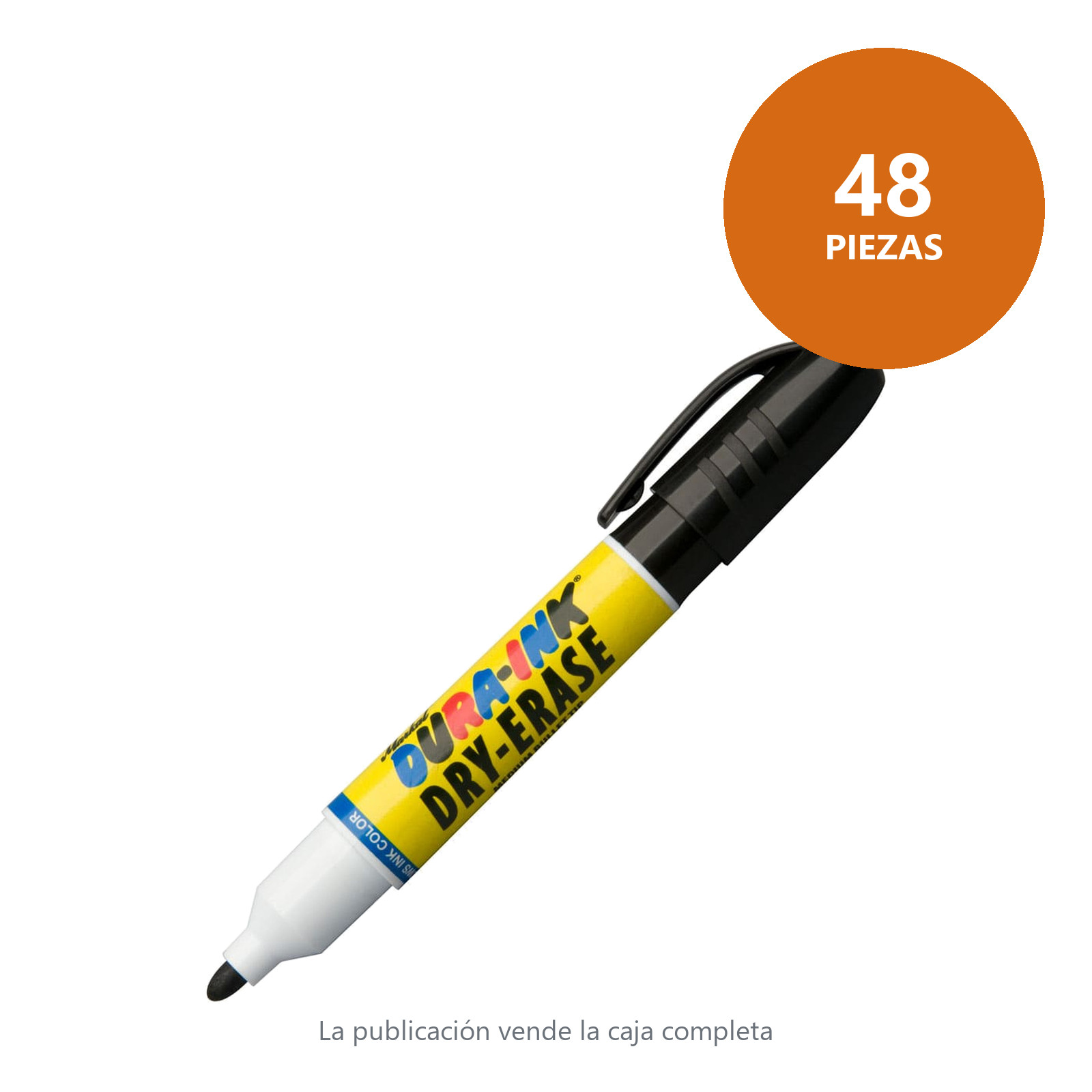 DURA INK DRY-ERASE MARKER BLACK  (CAJA C/48 - PRECIO X PZA) - Imagen 2