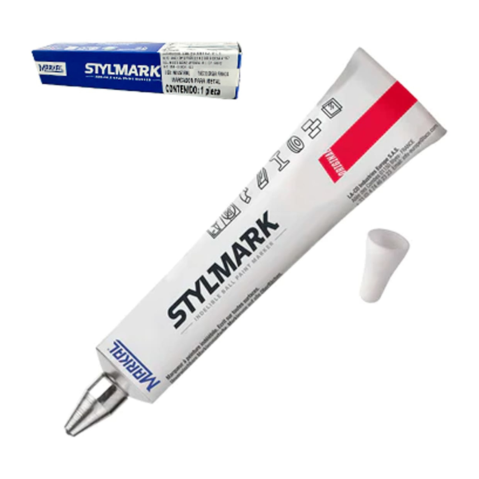 Marcador Markal Stylmark Dura Ball Blanco