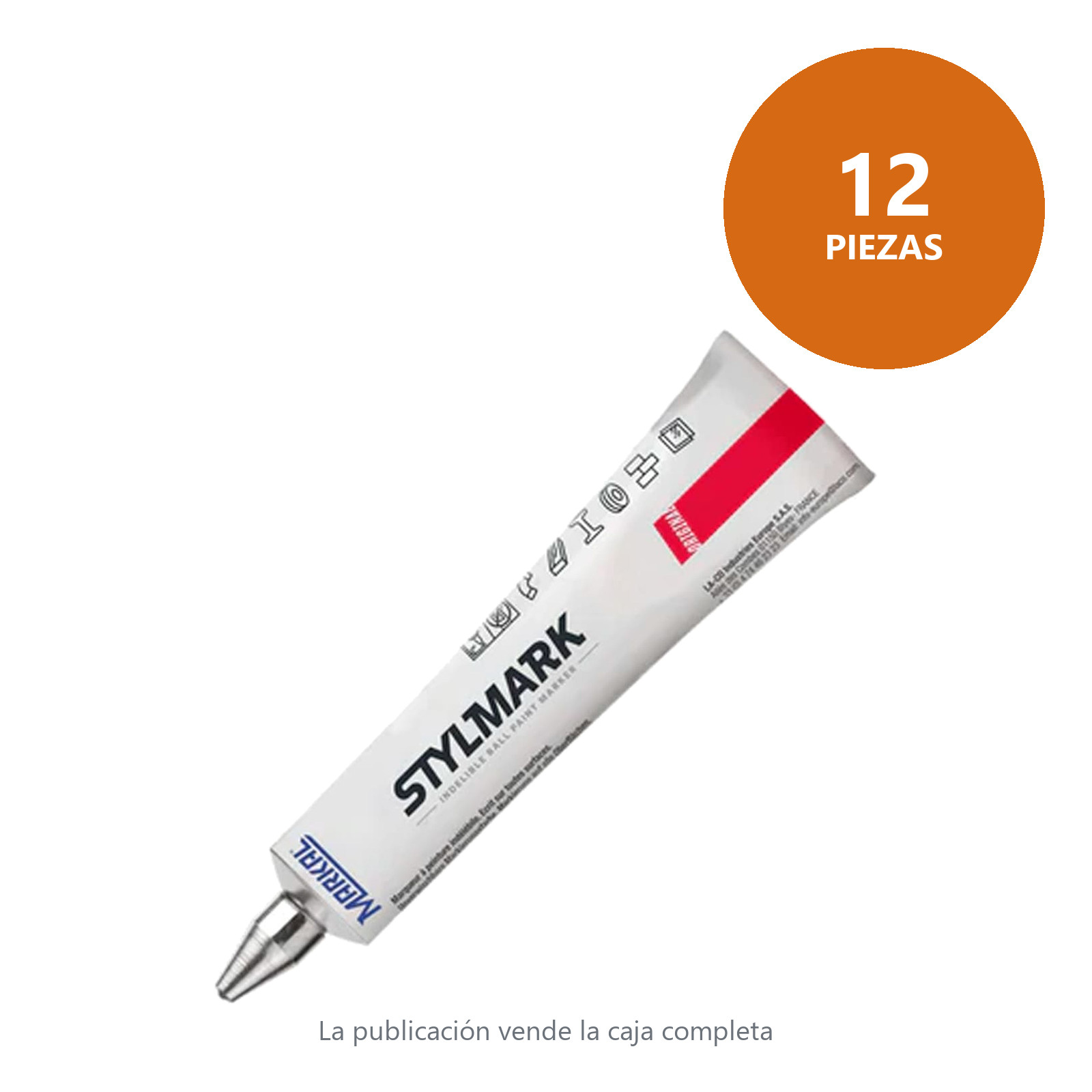 MARCADOR STYLMARK (DURA BALL) NEGRO (CAJA C/12 - PRECIO X PZA) - Imagen 2